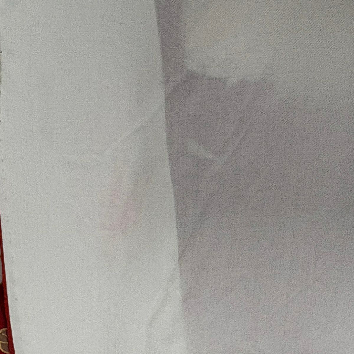 振袖禮服 身長158cm 袖長64.5cm M 雙層 松樹竹子梅花 橋 金銀彩 紅 純蠶絲 名品級