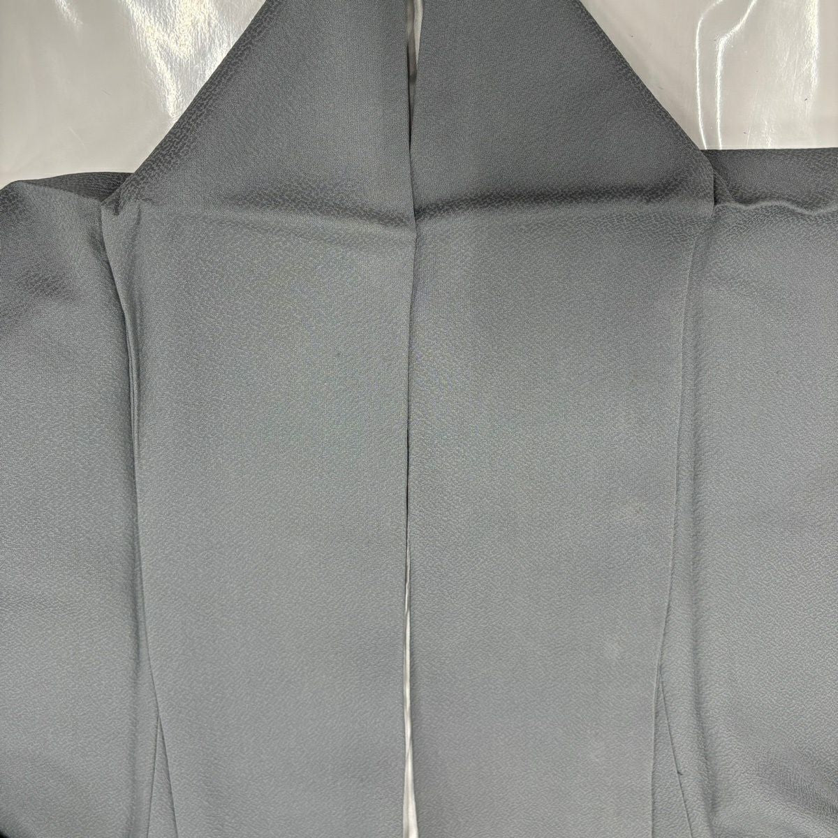付下 身長162cm 袖長67.5cm L 雙層 華紋 鳳凰 蘇州刺繡 金銀彩 灰 純蠶絲 秀品級