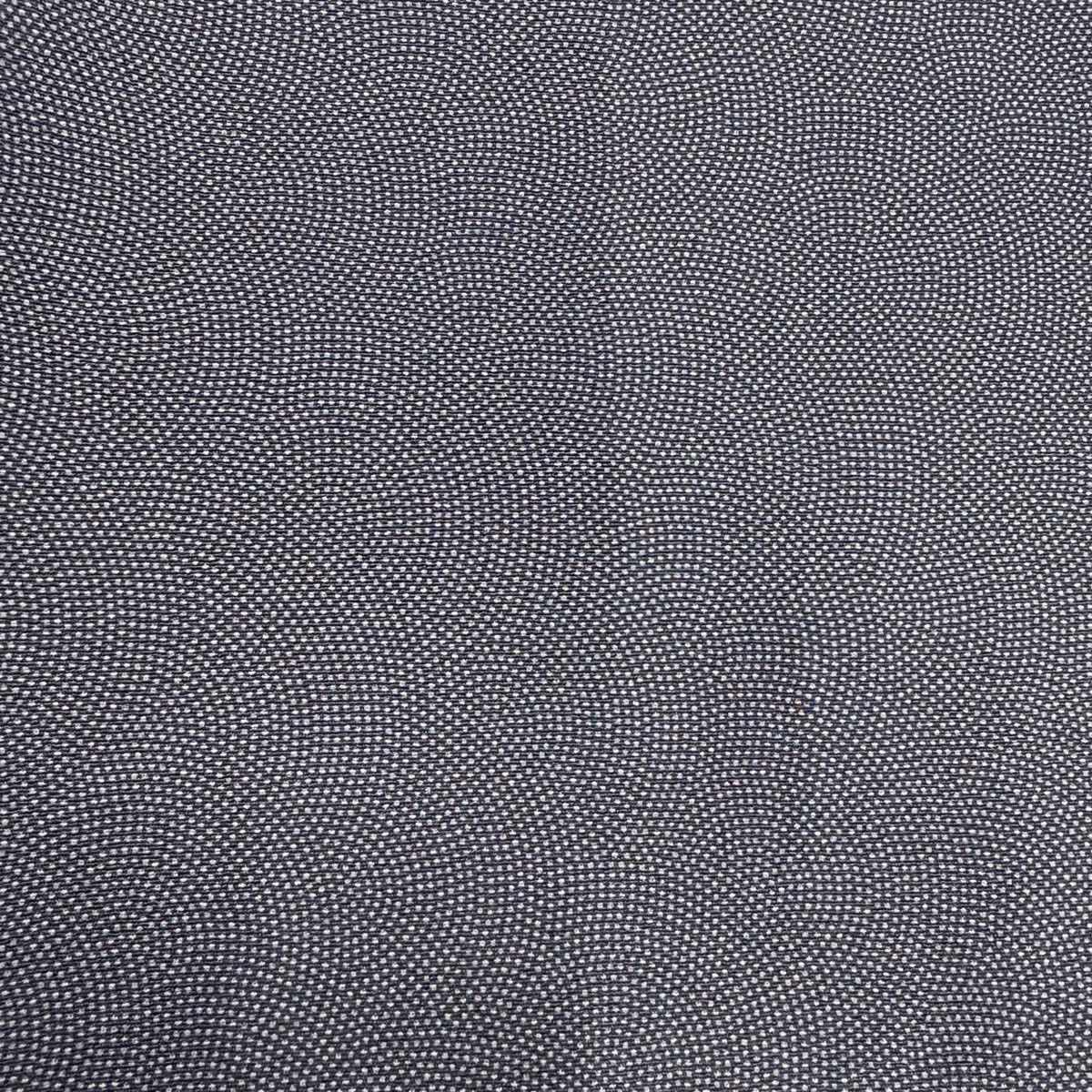 【美品】 江戶小紋 身長156.5cm 袖長65cm M 雙層 落款あり 鮫文樣 草木染 灰色 純蠶絲 秀品級