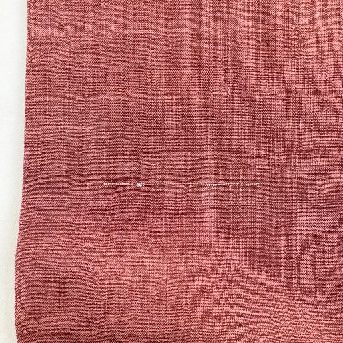 名古屋帶 秀品級 紬織織地 関西仕立 樹下鳥獸紋 刺繡 紅紫 純蠶絲