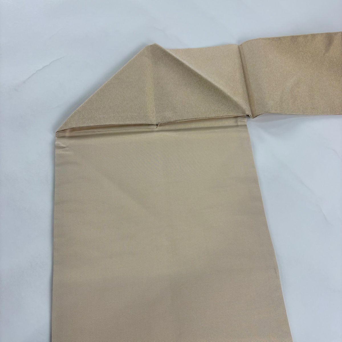 【美品】名古屋帶 秀品級 關西仕立 草花紋 秋草 刺繡 金通 灰綠 純蠶絲