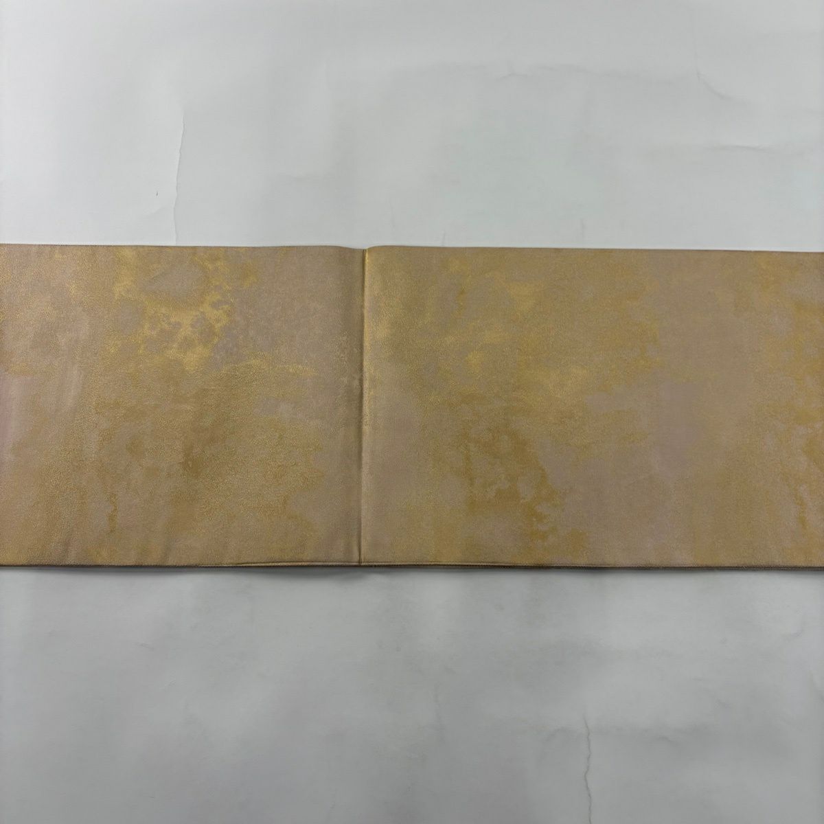 【美品】 袋帶 秀品級 雲取御所解文 松樹竹子梅花 金銀彩 金金箔 米色 六通 純蠶絲
