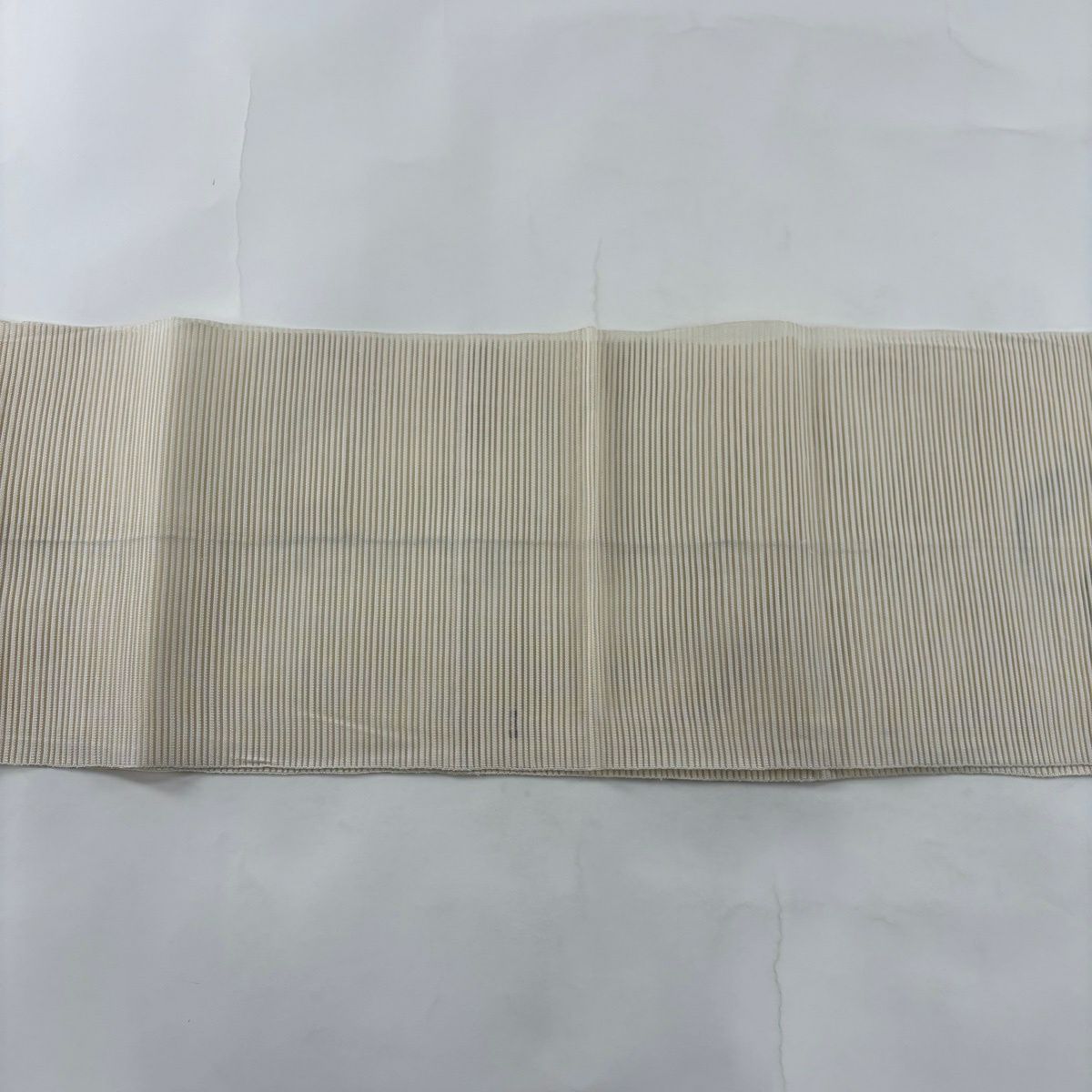 名古屋帶 秀品級 夏帶 絽 八寸名古屋帶 兔子 金絲 奶油色 純蠶絲