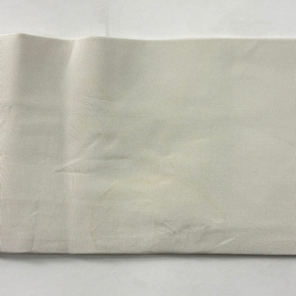 名古屋帶 秀品級 附有落款 萩 灰白 純蠶絲