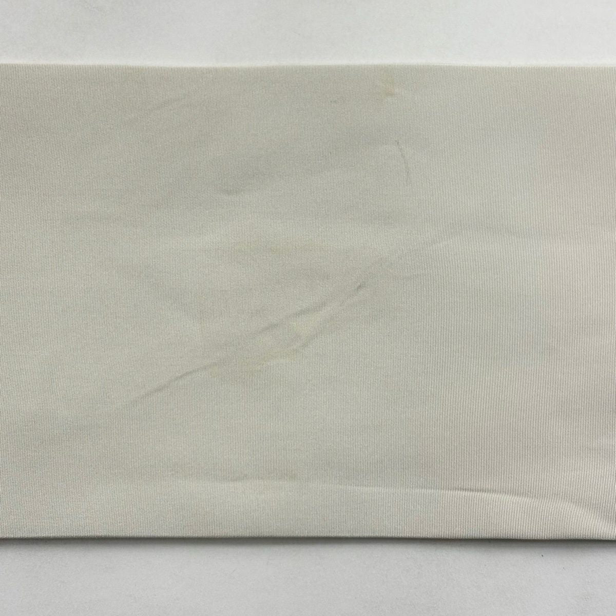 名古屋帶 秀品級 附有落款 萩 灰白 純蠶絲