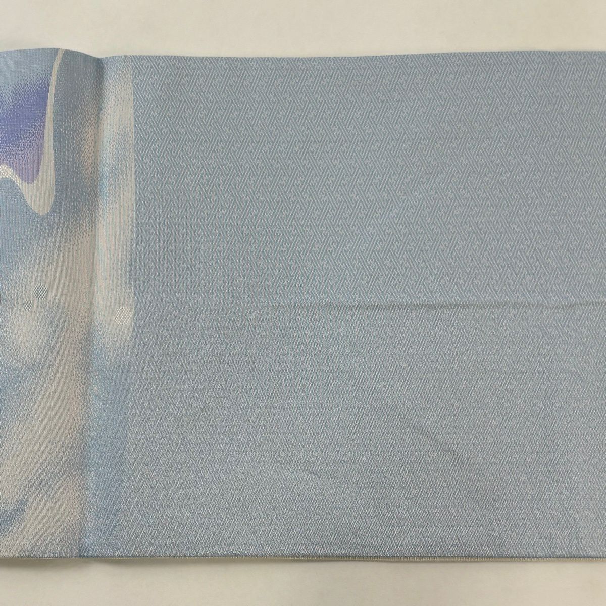 袋帶 秀品級 流水 金金箔 淺紫 純蠶絲