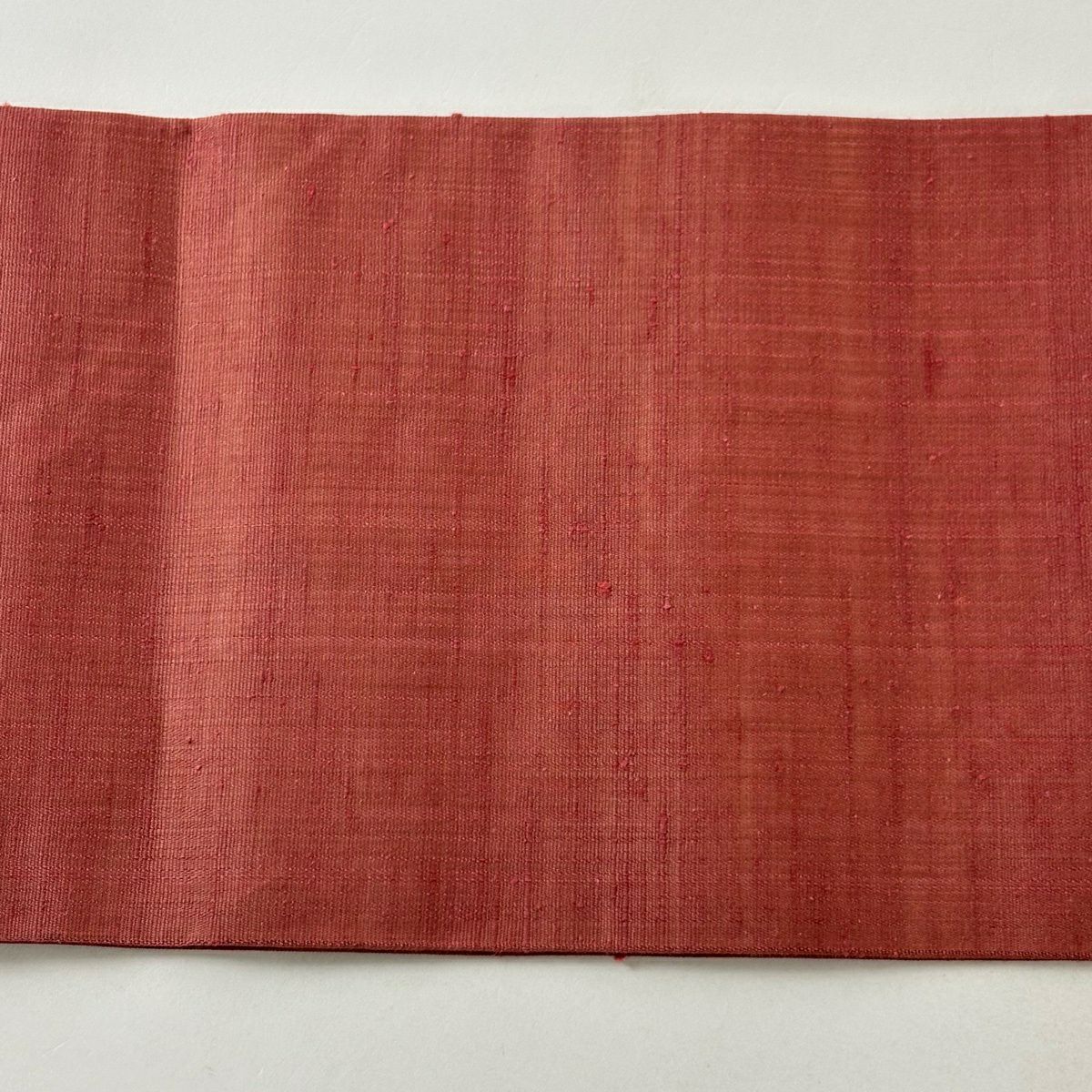 【美品】 名古屋帶 秀品級 夏紬織織 観世水 金糸 粉紅 純蠶絲