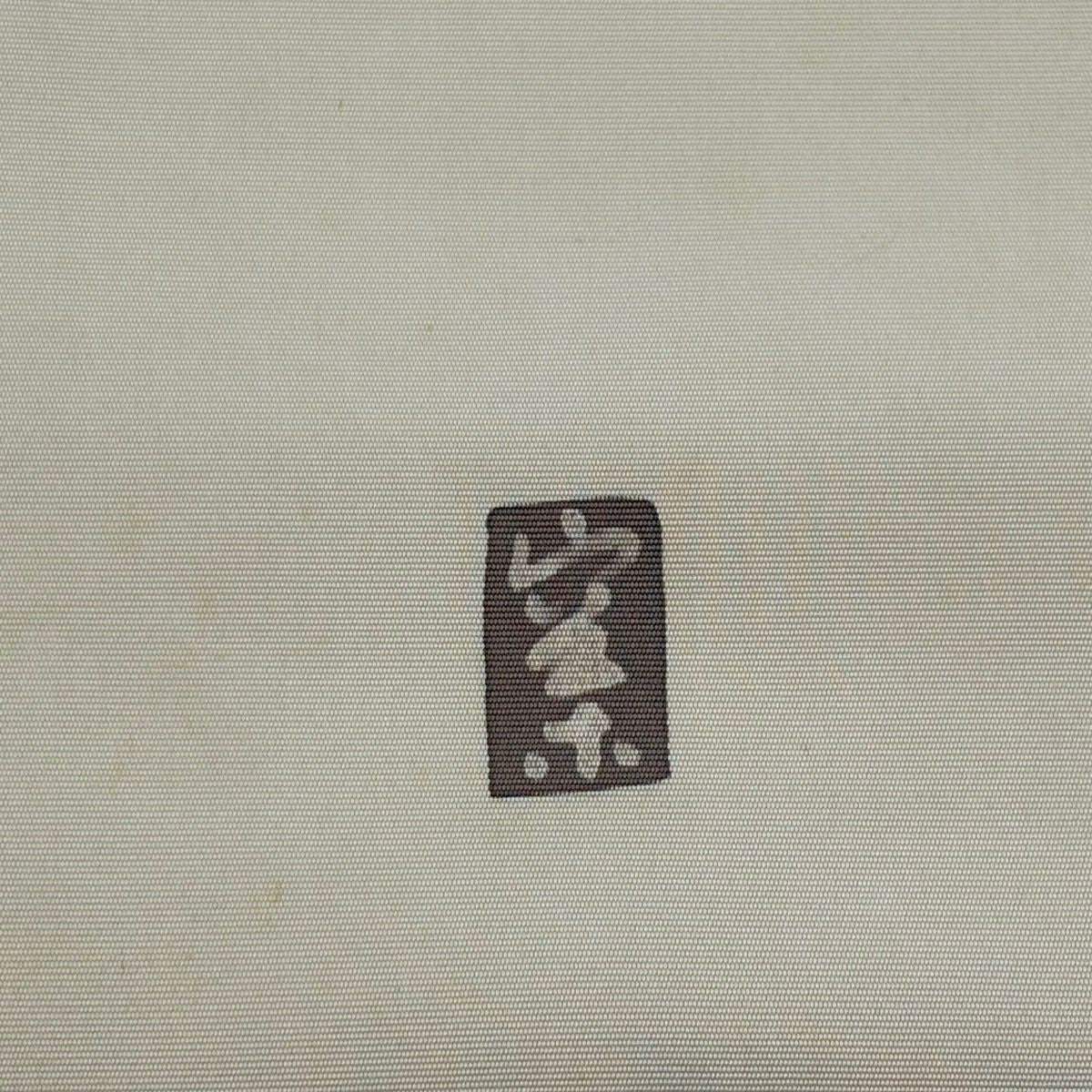 名古屋帶 名品級 附落款 草花紋 紅色 純蠶絲