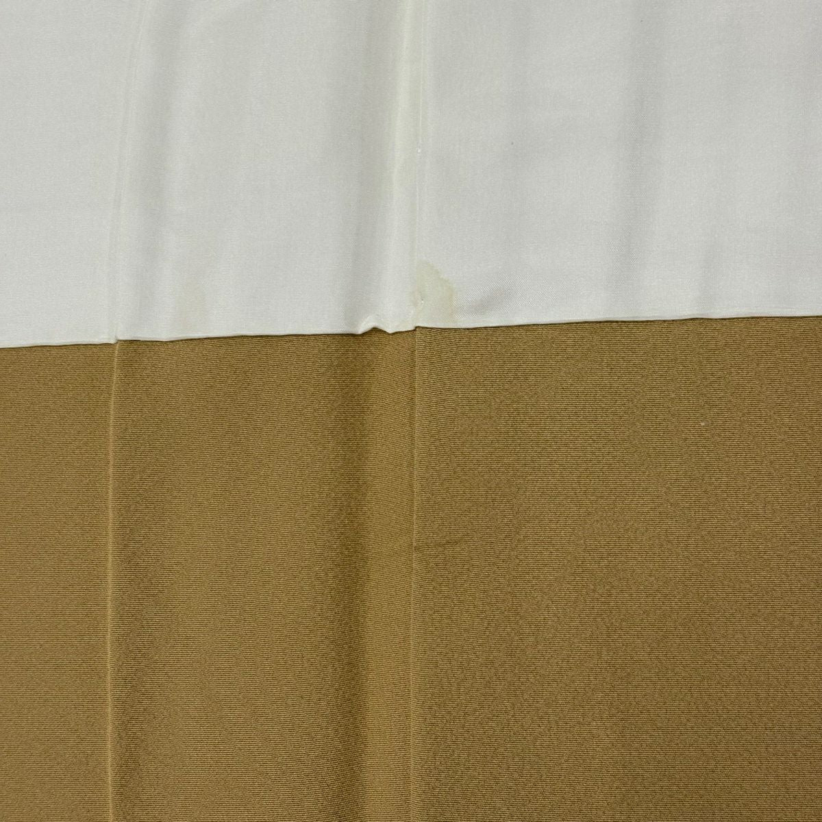 訪問服 身長159cm 袖長64cm M 雙層 枝花刺繡 金糸 淺茶 純蠶絲 秀品級 一個紋