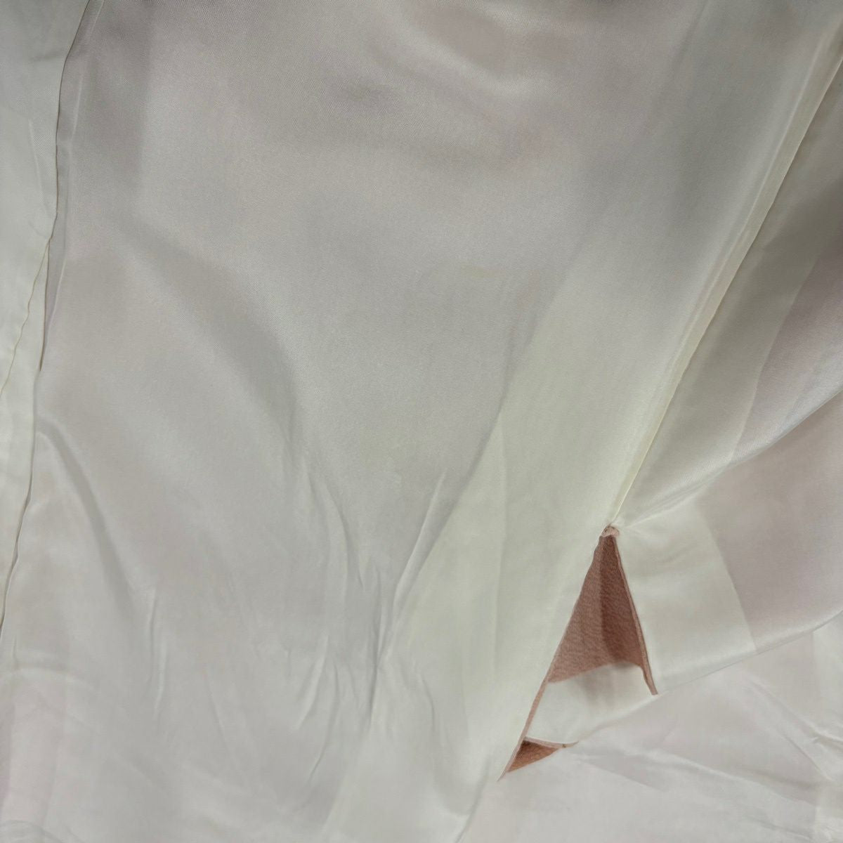 訪問服 身長156cm 袖長62.5cm S 雙層 松樹葉 菊花 金銀彩 刺繡 淺粉色 純蠶絲 秀品級 一個紋