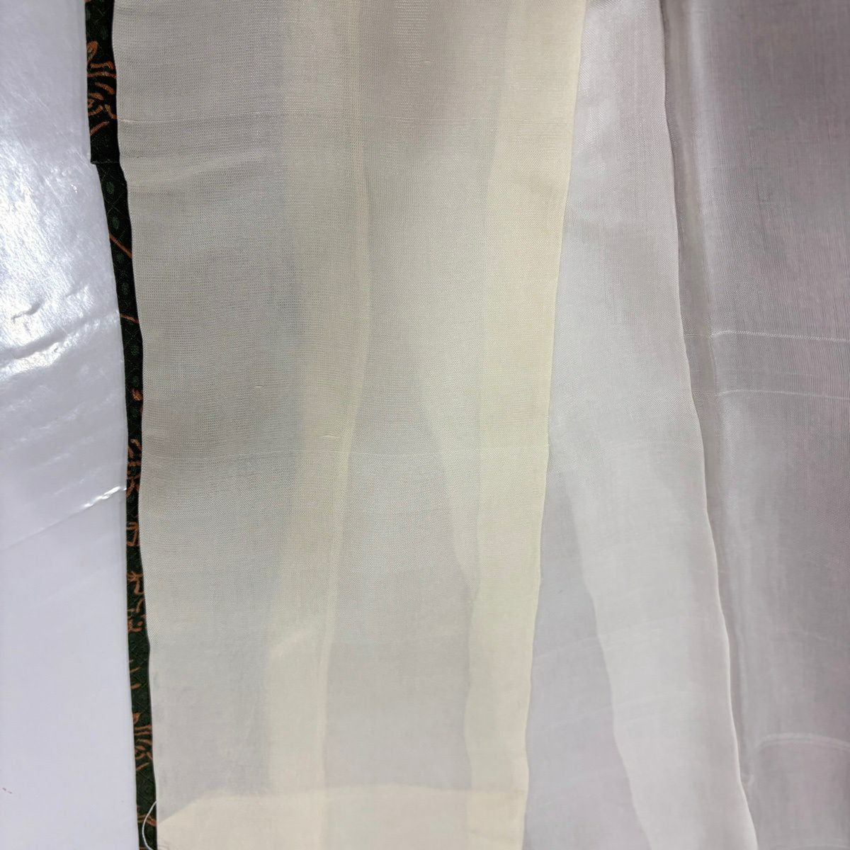 【美品】 小紋 身長153cm 袖長63cm S 雙層 鳥獸戲畫 地紋 蓬色 純蠶絲 優品級