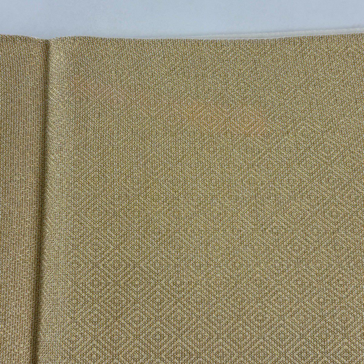 【美品】 袋帶 秀品級 雪輪 草花紋 金銀線 唐織 金色 六通 純蠶絲