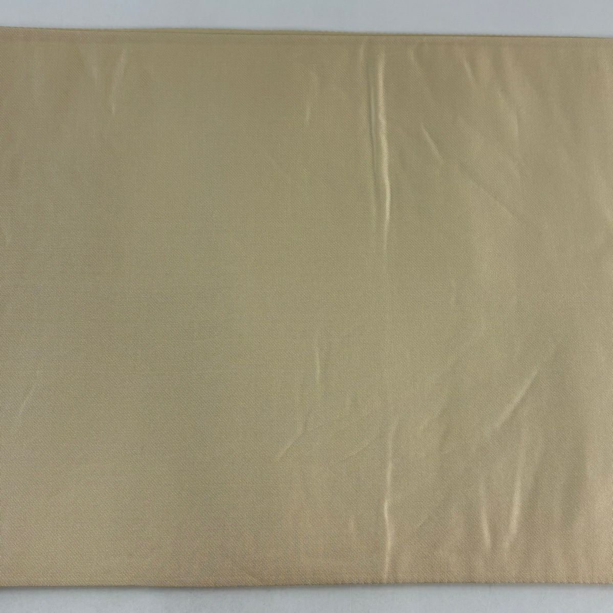 【美品】 袋帶 秀品級 扇子面 菊花 唐織 金絲 米色 六通 純蠶絲