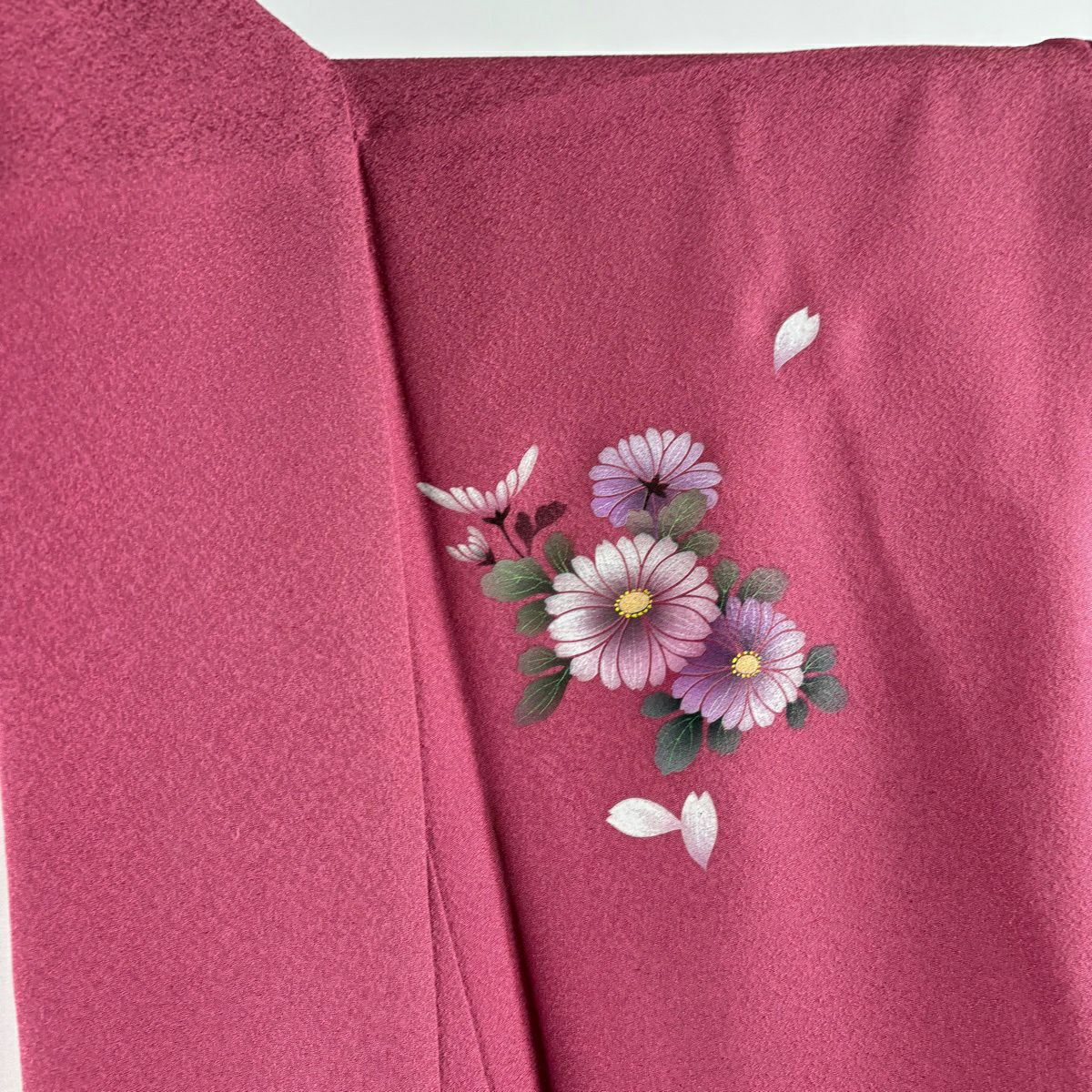 【美品】振袖禮服 身長169cm 袖長69.5cm L 雙層 袋帶全套 花車 櫻花 金銀彩 漸層 粉色 純蠶絲 優品級