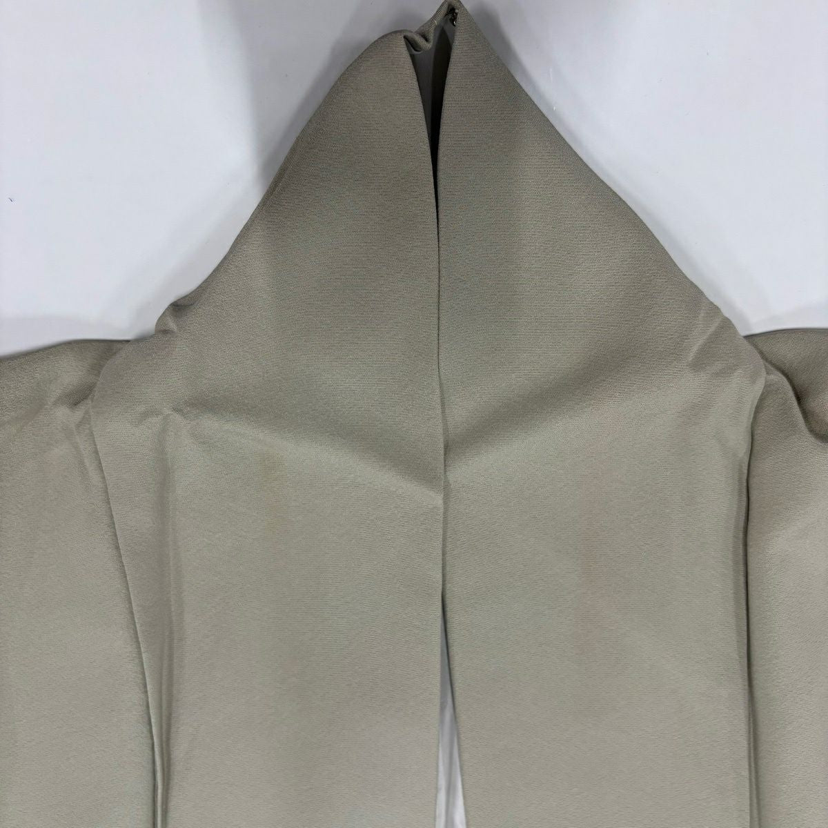 色留袖禮服 身長155cm 袖長64cm M 雙層 仙鶴 松樹 金絲 金銀彩 灰茶 純蠶絲 秀品級 三つ紋