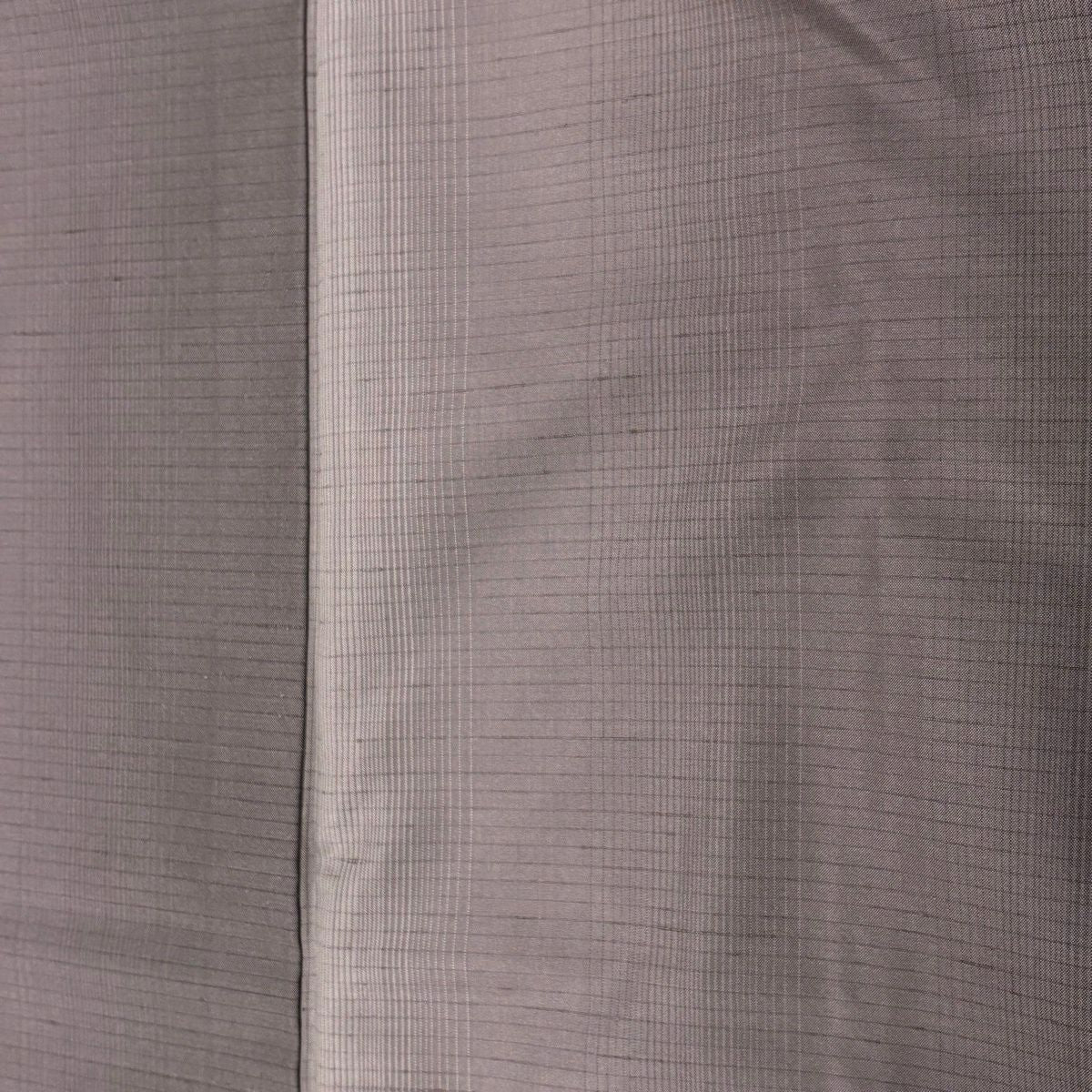 【美品】 紬織 身長158cm 袖長62.5cm S 雙層 縞紋 漸變 灰紫 純蠶絲 優品級