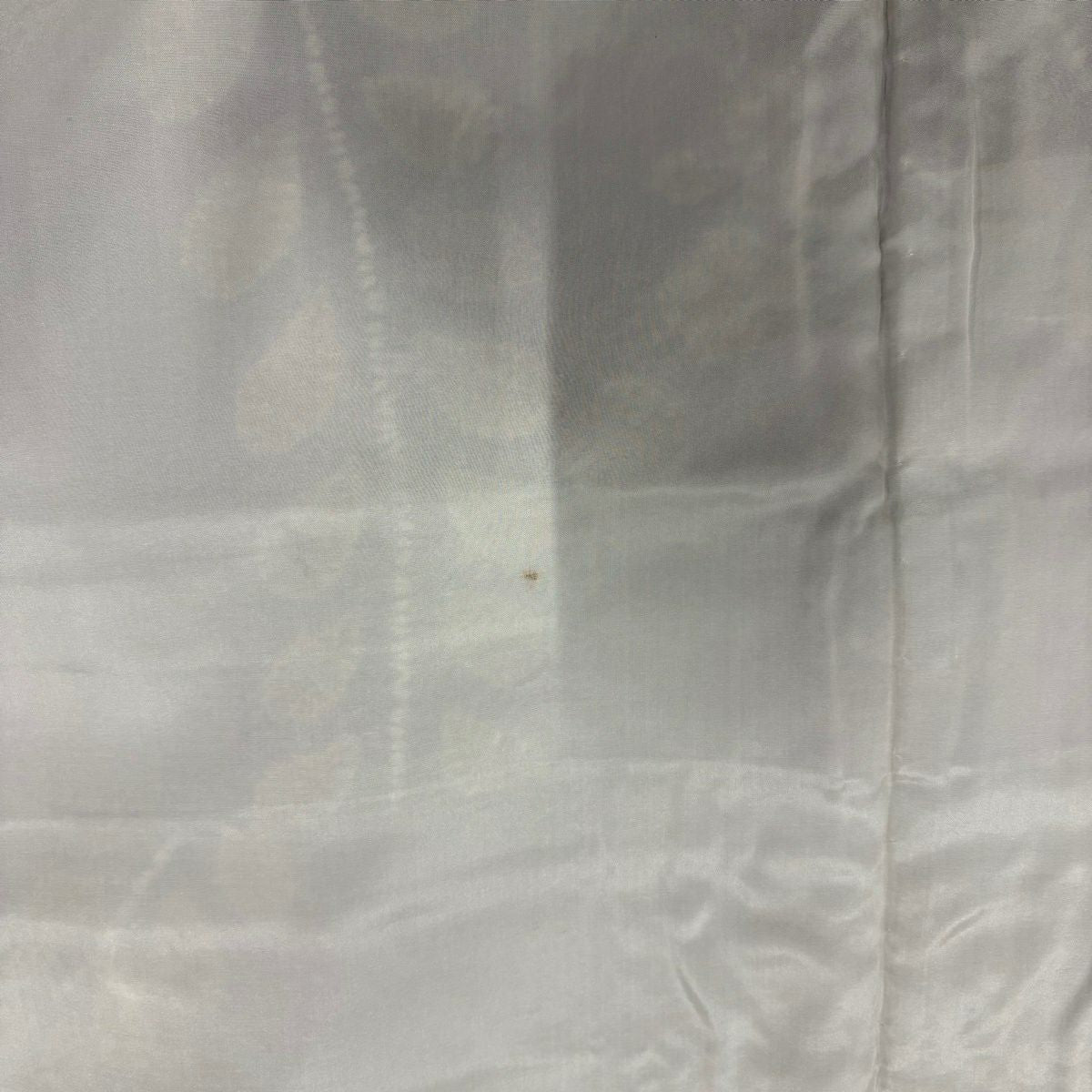訪問服 身長157cm 袖長63cm S 雙層 草花紋紋 雲文 絞染 漸層 青灰 純蠶絲 優品級