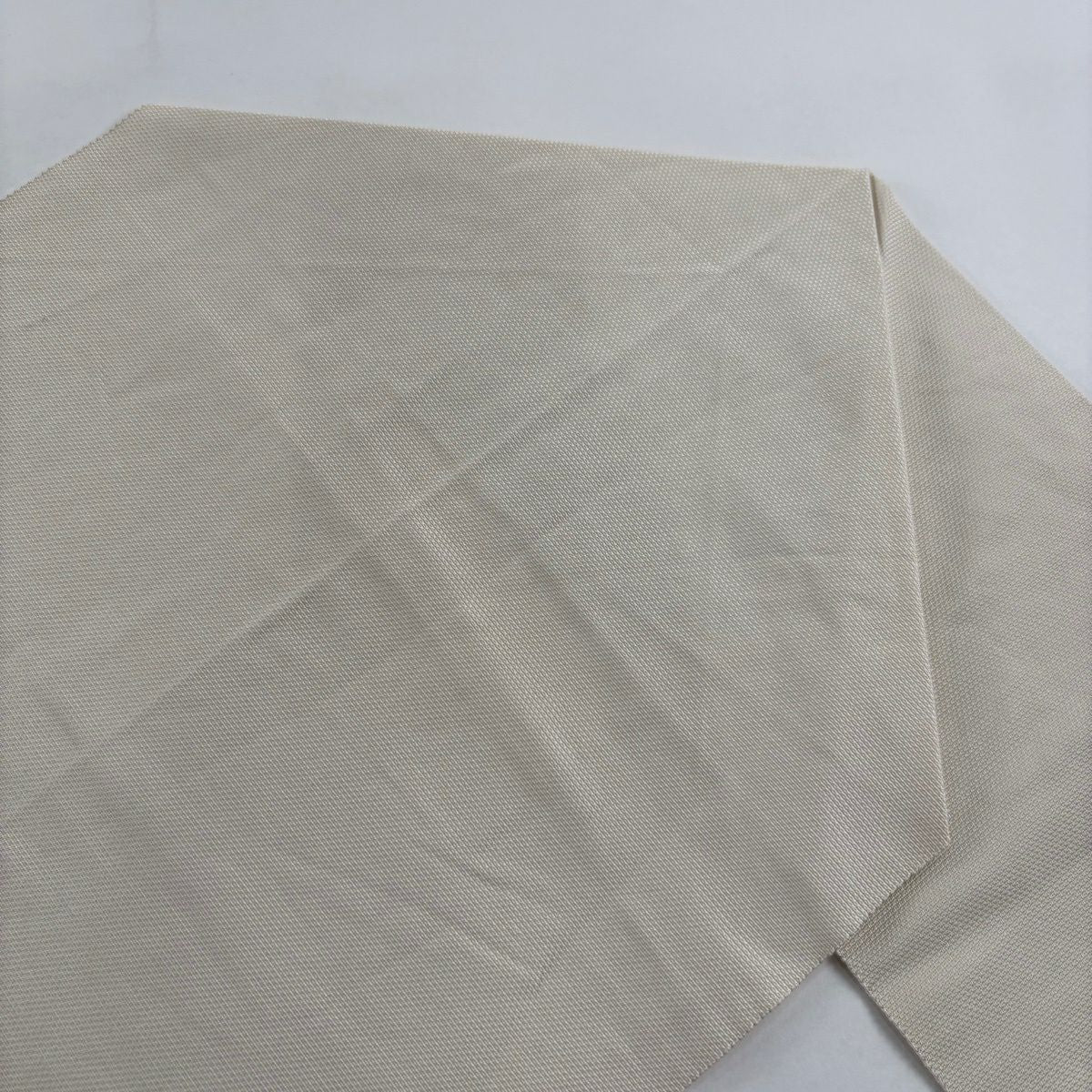 名古屋帶 優品級 八寸名古屋帶 松樹葉仕立 蛇鵲 葉紋 米色 純蠶絲