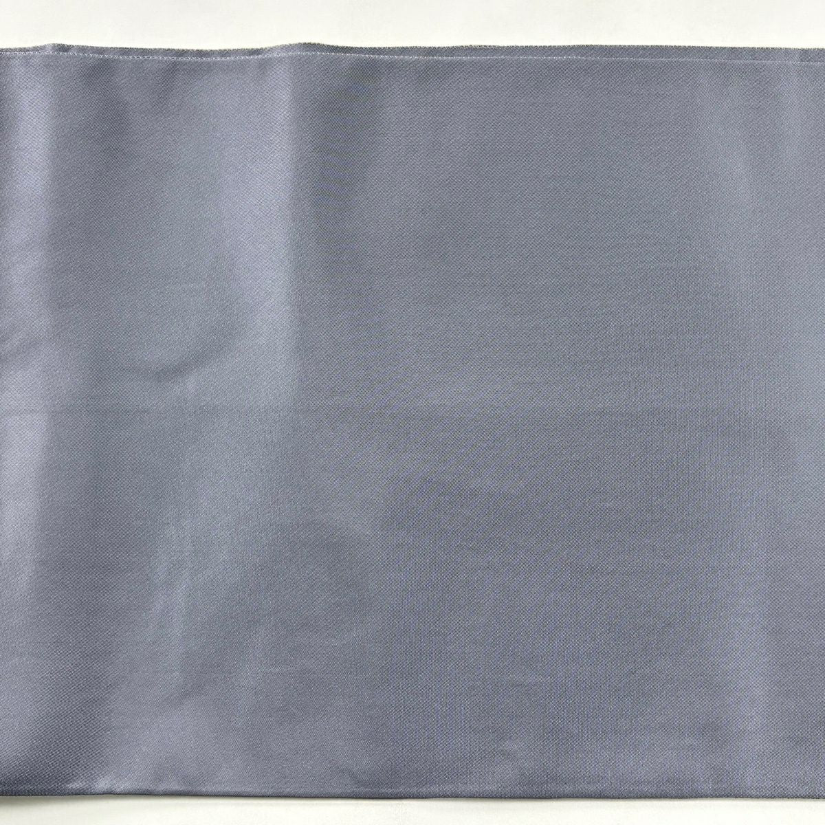 【美品】 袋帶 秀品級 菱 草花紋 金糸 刺繡 灰 深藍 六通 純蠶絲