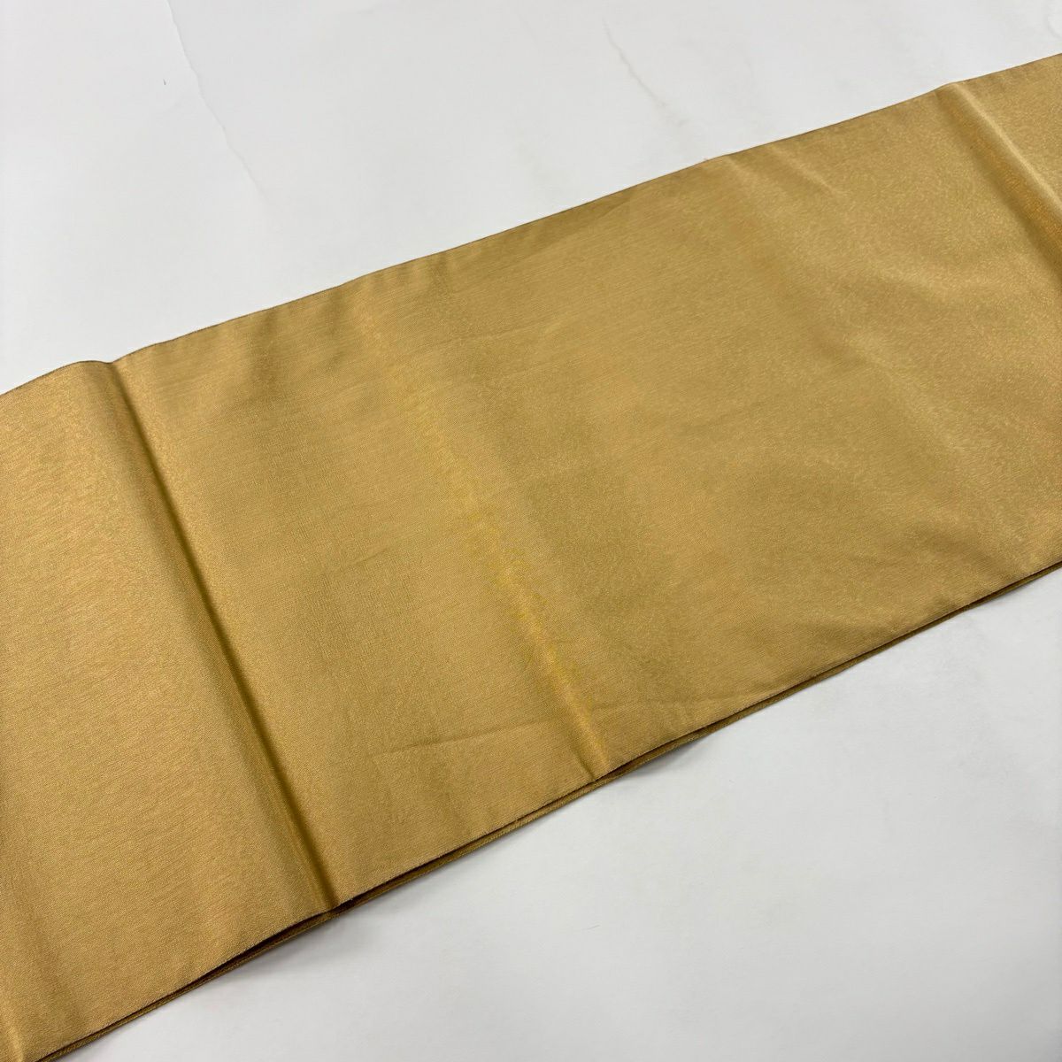 【美品】 袋帶 秀品級 幾何圖案 金絲 淺茶 細帶圖案 純蠶絲