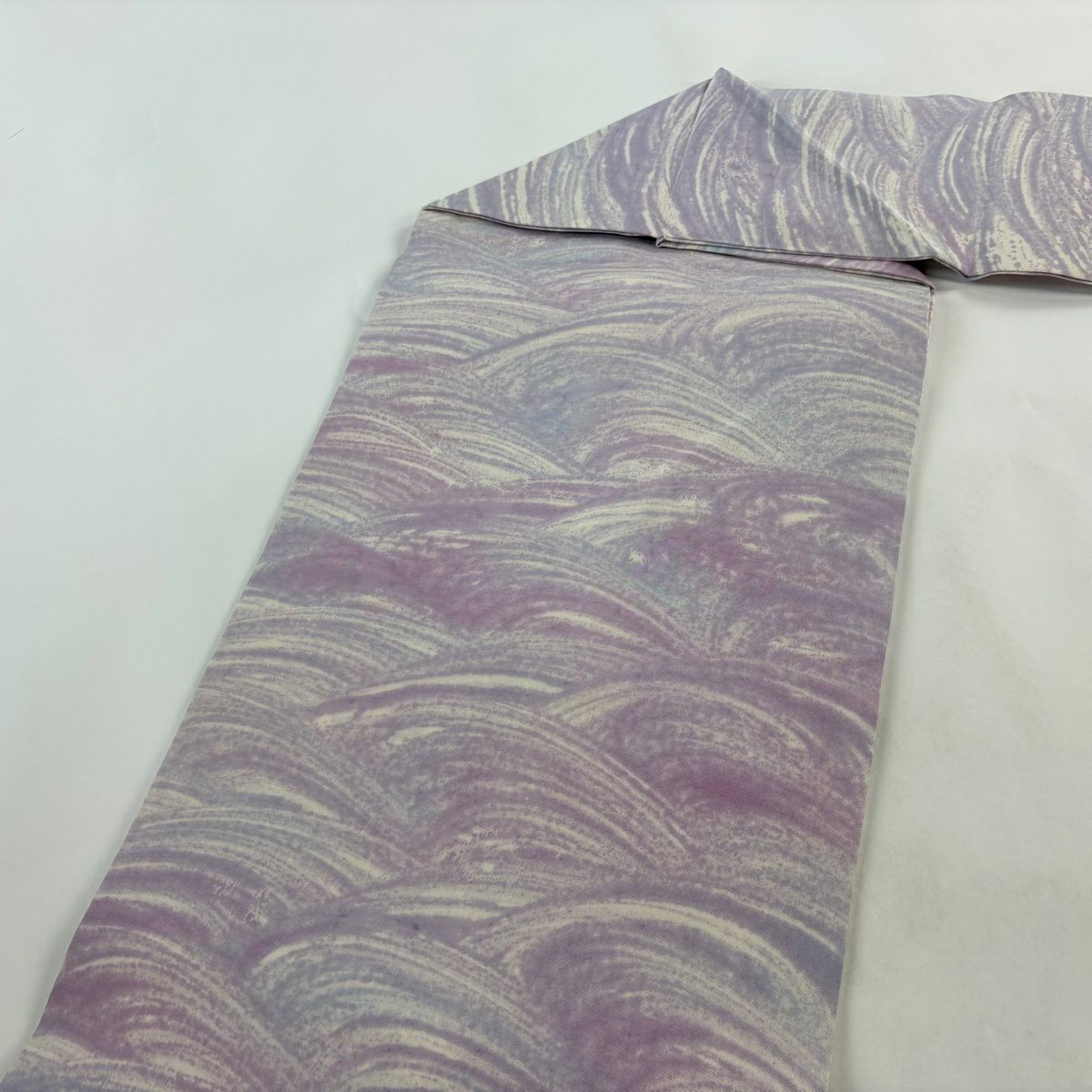 【美品】名古屋帶 秀品級 竹子 薄紫 純蠶絲