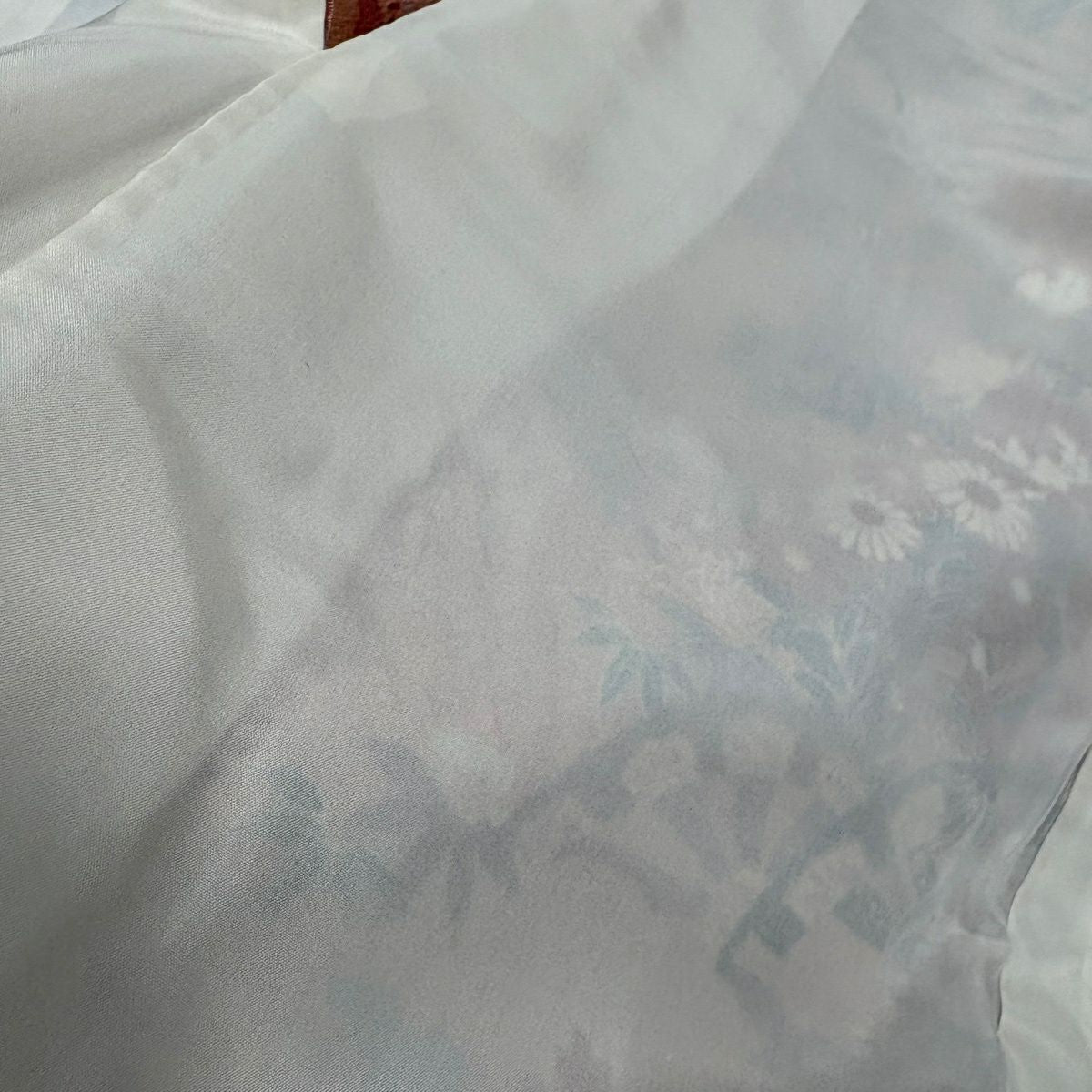 小紋 身長152cm 袖長61cm S 雙層 草花紋紋 流水 金彩裝飾 絞染 鮭粉色 純蠶絲 優品級
