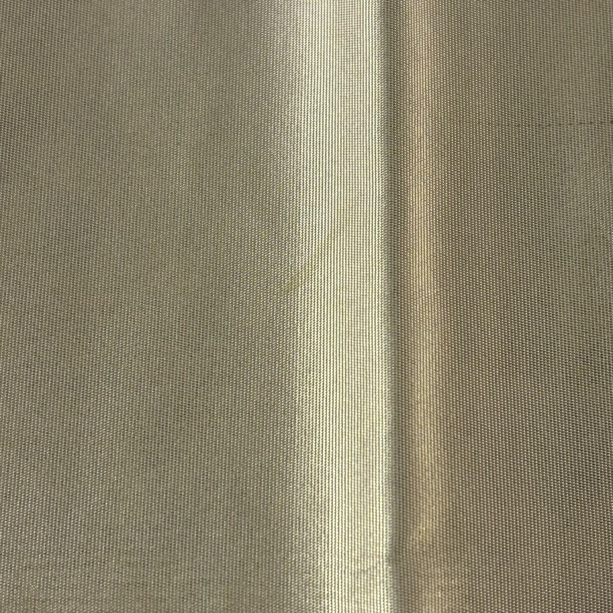 袋帶 名品級 關西仕立 華紋 金絲 刺繡 青灰 深藍色 正蠶絲