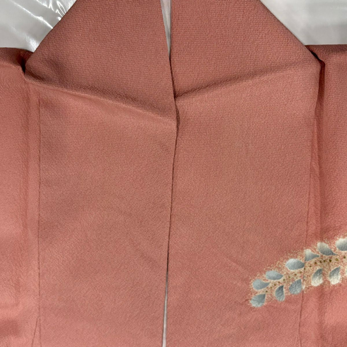 訪問服 身長153.5cm 袖長62cm S 雙層 辻花染 芝 金銀彩 漸層 粉紅 純蠶絲 名品級