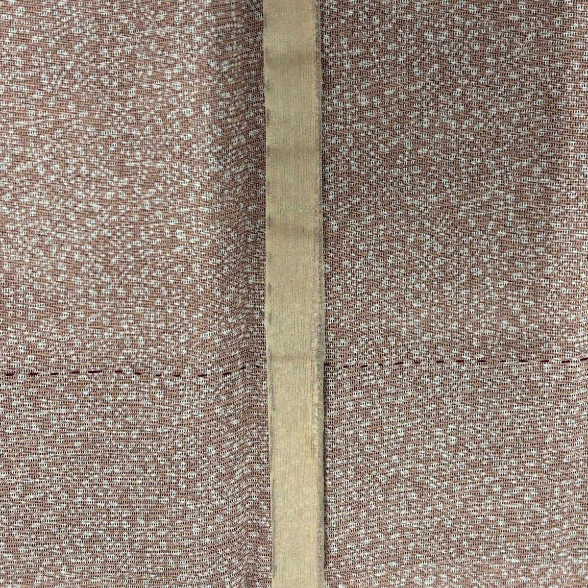 【美品】 江戶小紋 身長156cm 袖長63cm S 薄物 絽 鮫 紅紫 純蠶絲 秀品級