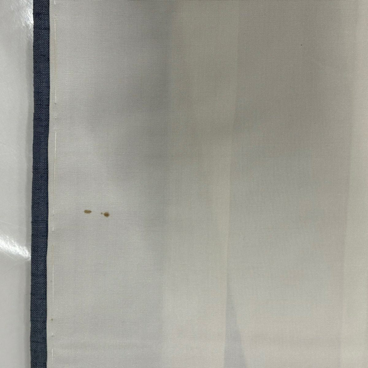 付下 身長159cm 袖長66.5cm M 雙層 紬織織 色紙 菊花花 金銀彩 漸層 青灰 純蠶絲 優品級