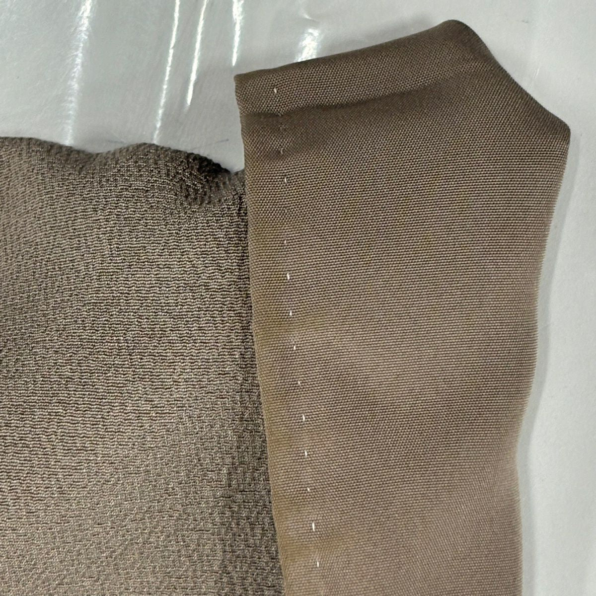 小紋 身長159cm 袖長65.5cm M 雙層 松樹葉 紅葉 刺繡 金線 薄小豆 純蠶絲 秀品級 一つ紋