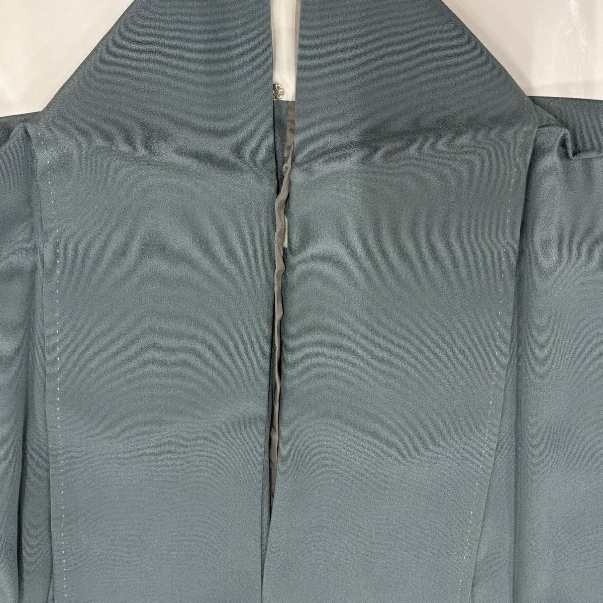 色留袖禮服 身長167cm 袖長67.5cm L 單層 木漏日 輪廓 灰綠 純蠶絲 秀品級 一個紋