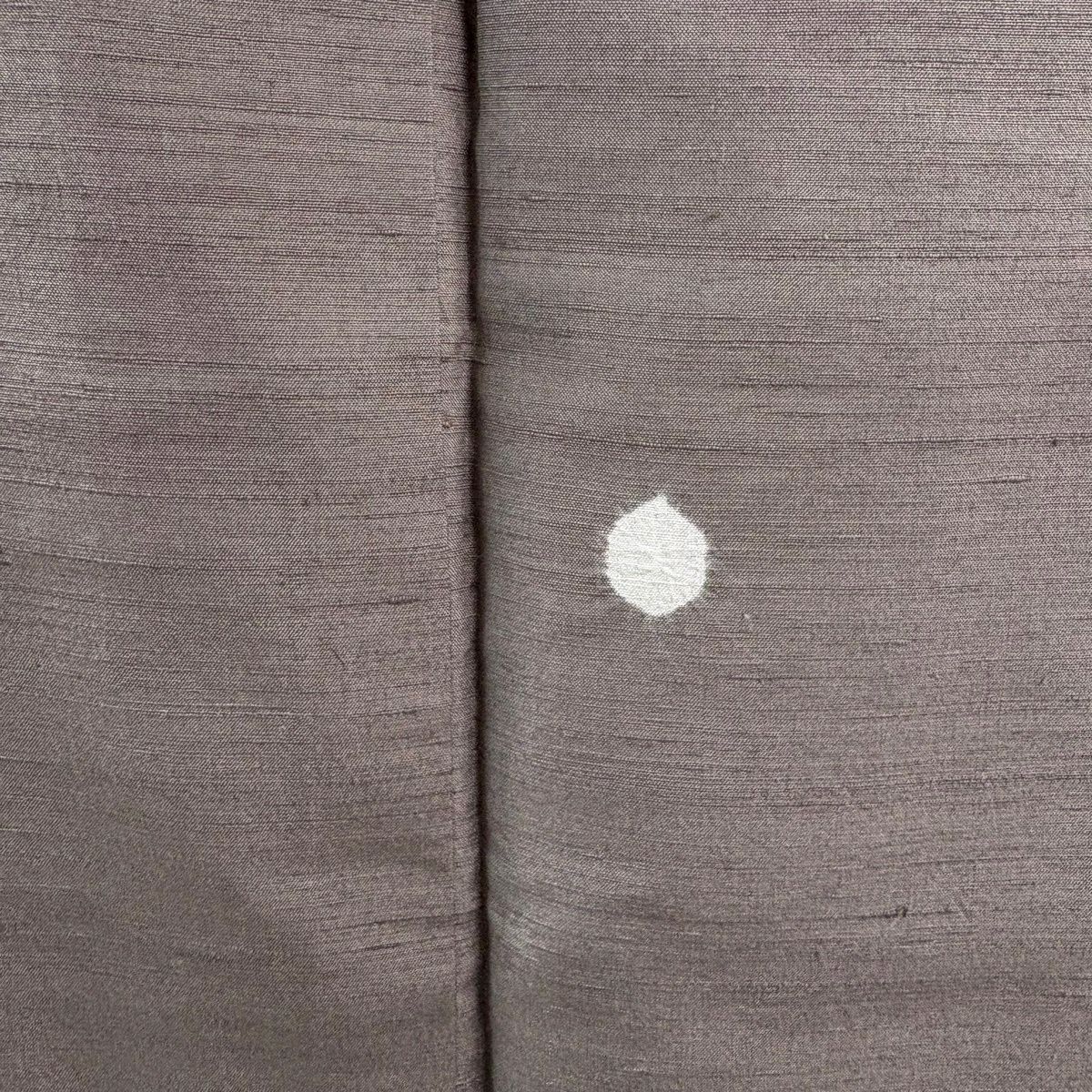 【美品】小紋 身長161.5cm 袖長67.5cm L 雙層 紬織織 螢光漸變 絞染 茶紫 純蠶絲 優品級