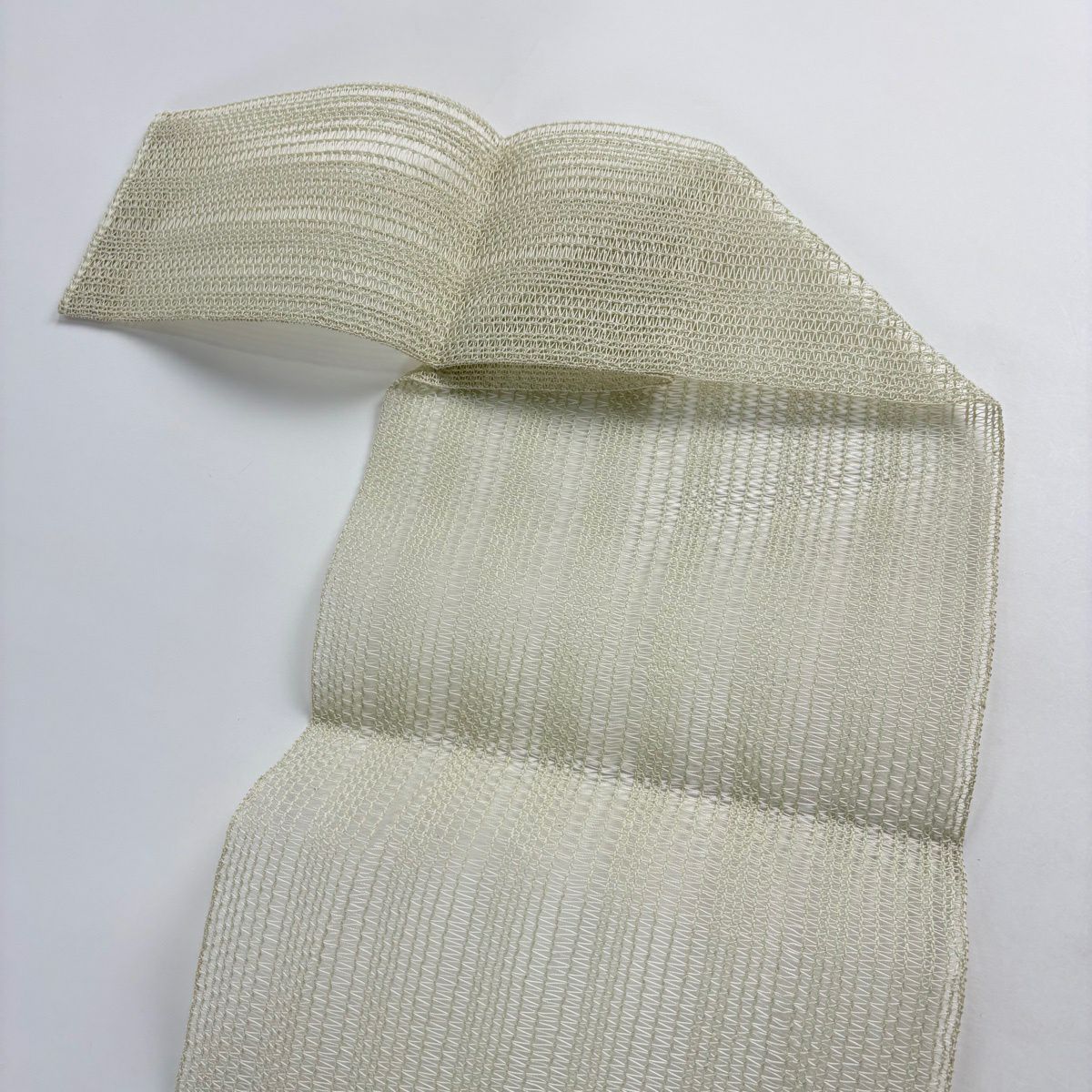 【美品】名古屋帶 秀品級 夏帶 松樹葉仕立 八寸名古屋帶 隧道仕立 葡萄 灰綠 純蠶絲