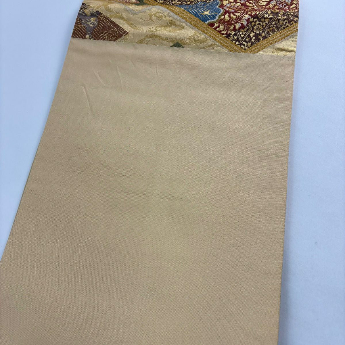 【美品】 袋帶 秀品級 山城機業店 平安雅韻集 金絲 金金箔 金 六通 純蠶絲