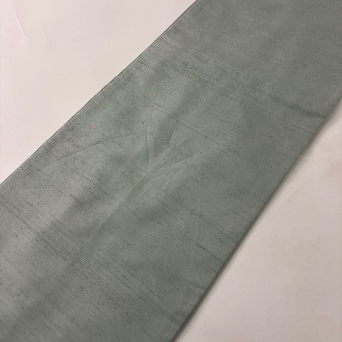袋帶 秀品級 紬織織 雪芝 松樹竹子梅花 相良刺繡 汕頭刺繡 淺綠 お太鼓圖案 純蠶絲
