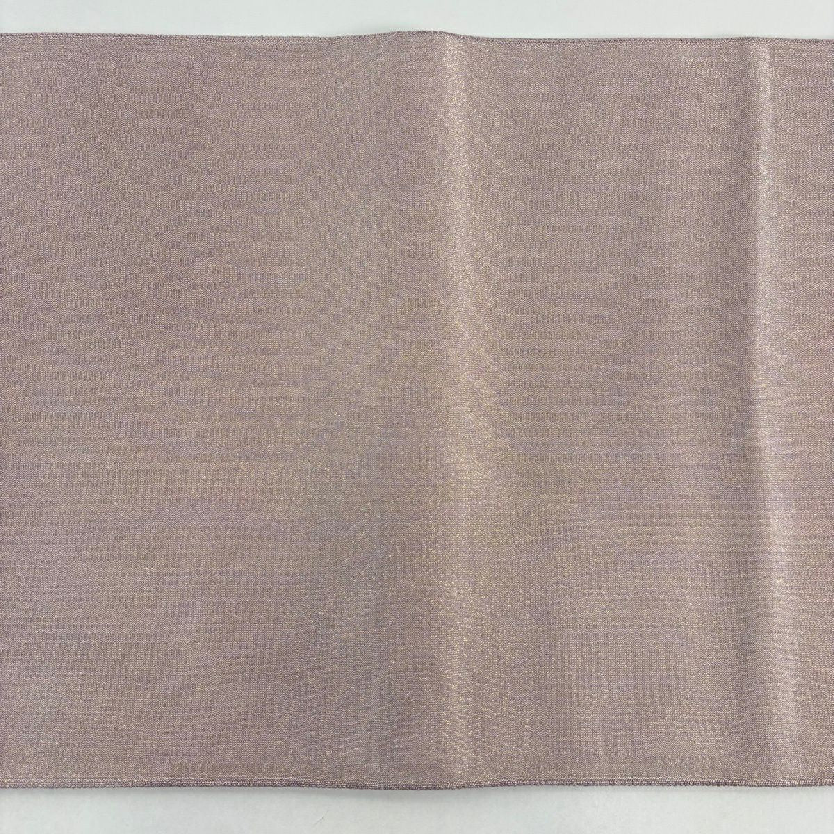 【美品】 袋帶 秀品級 關西仕立 仙鶴 扇子面 綴織 金銀彩 灰紫 お太鼓柄 純蠶絲
