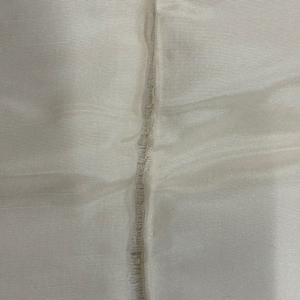 【美品】訪問服 身長160cm 袖長66cm M 雙層 落款あり 樹木 動物 米色 純蠶絲 秀品級 一つ紋