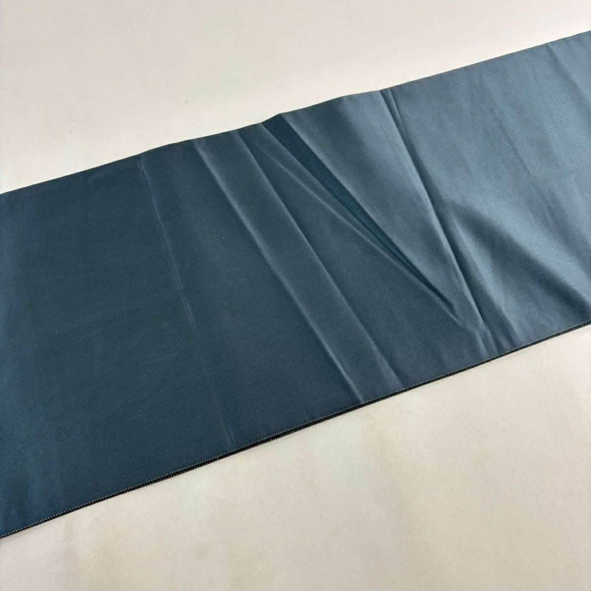 【美品】 袋帶 秀品級 彫金 關西仕立 裂取花丸盡し 金絲 金金箔 青灰 深藍色 六通 純蠶絲