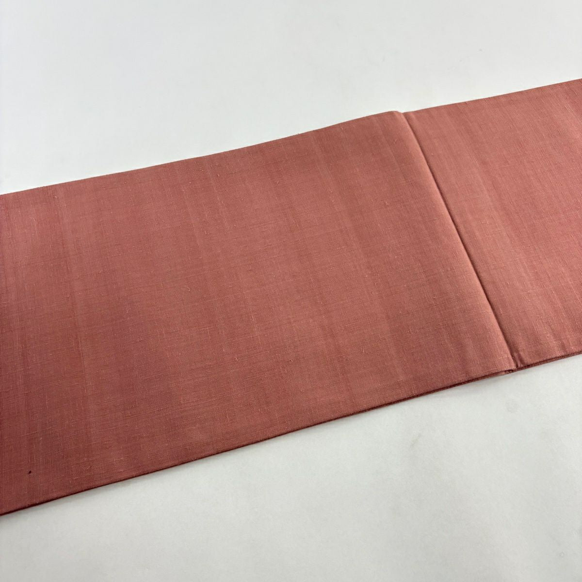 【美品】 袋帶 秀品級 紬織織 牡丹 龜甲 刺繡 粉米色 大鼓圖案 純蠶絲