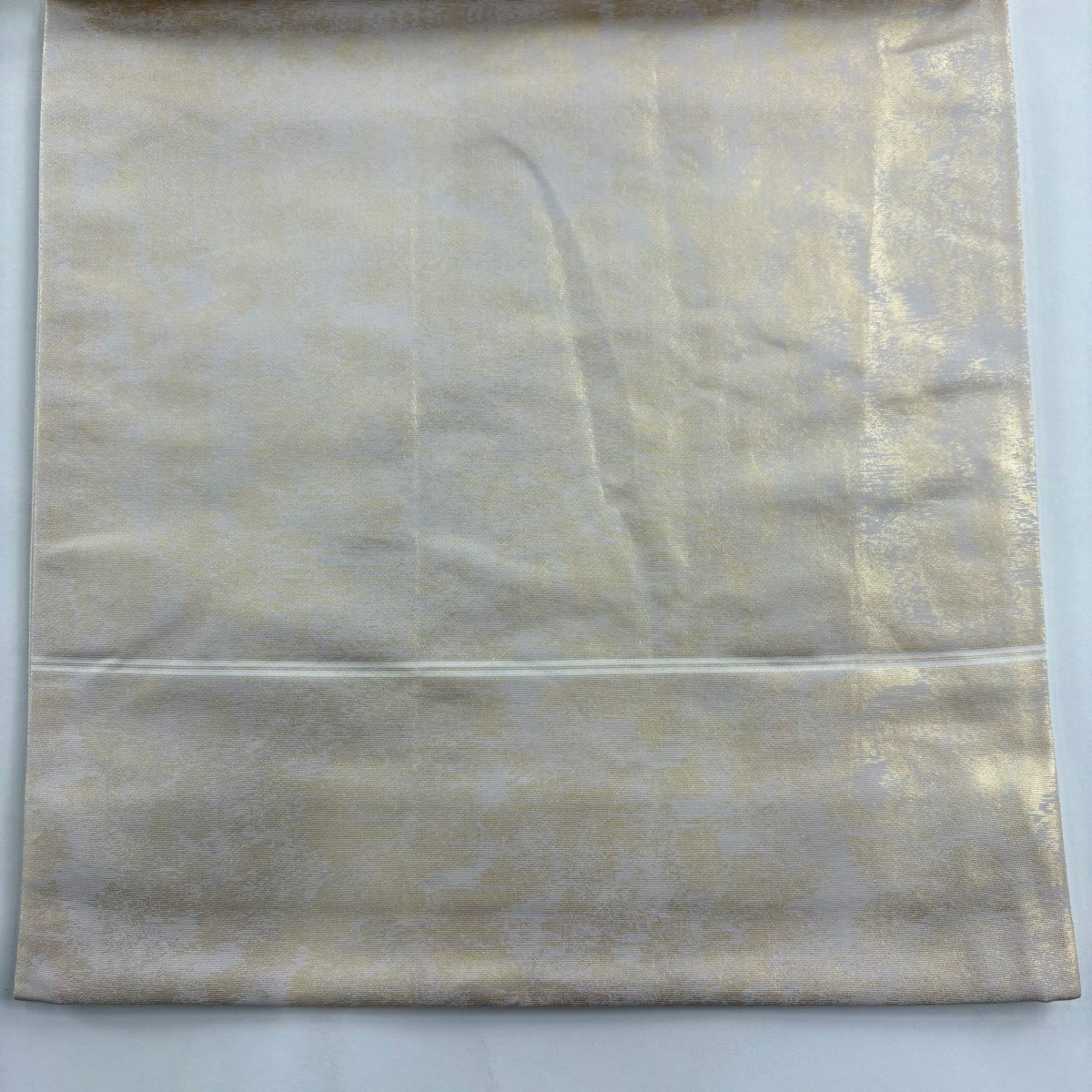 袋帶 秀品級 檜扇子 草花紋紋 相良刺繡 金絲 淺粉色 大鼓圖案 純蠶絲