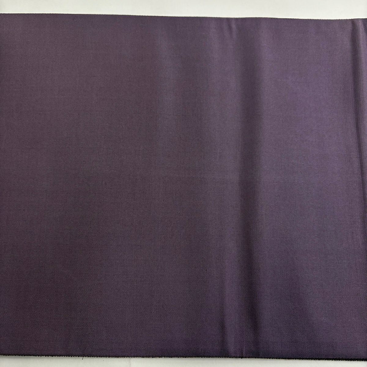 【美品】 袋帶 秀品級 大和 幾何學 縞 紫 六通 純蠶絲