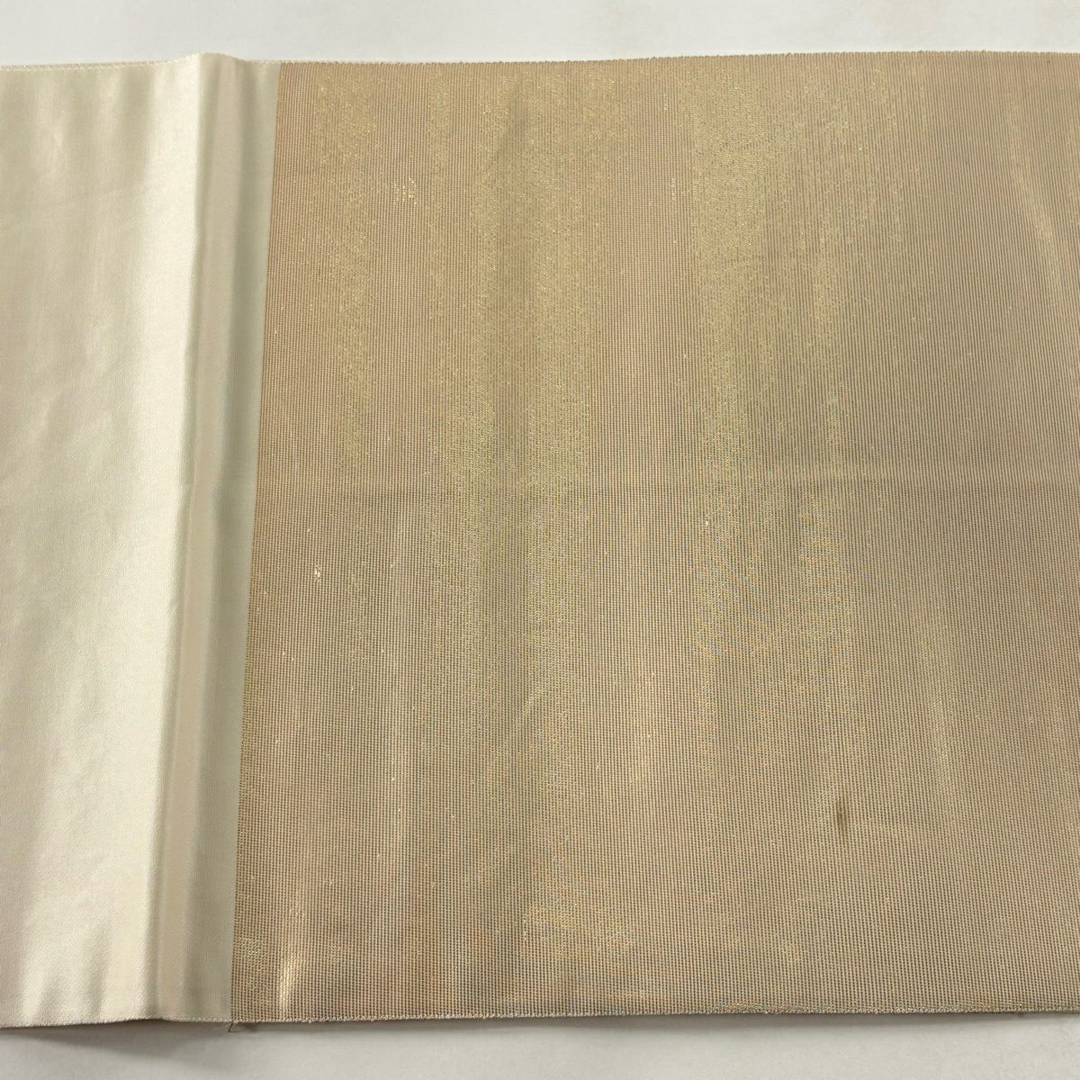 【美品】 袋帶 秀品級 關西仕立 短冊 花鳥 螺鈿金金箔 金銀彩 お太鼓圖案 純蠶絲