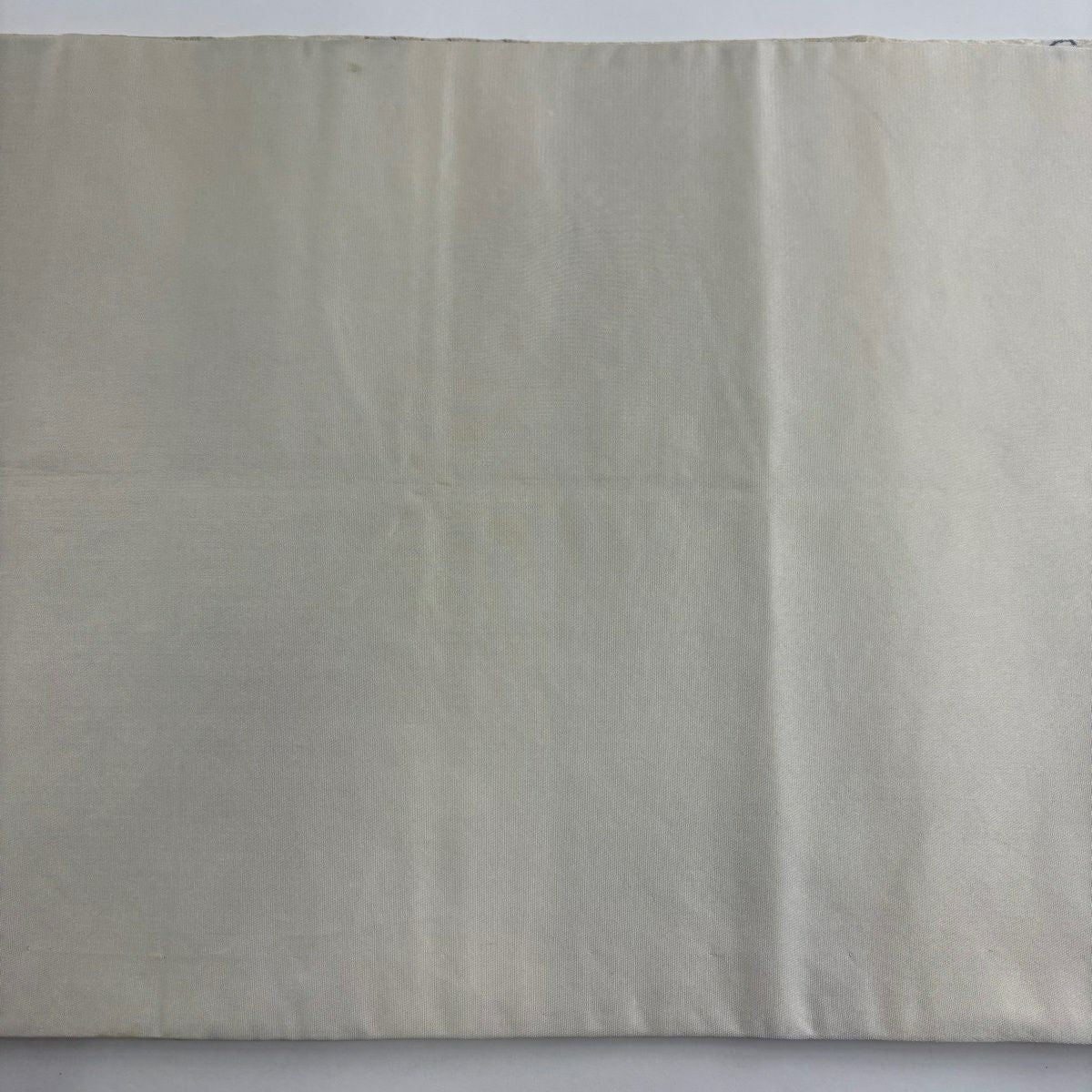 袋帶 秀品級 川島織物 落款あり 關西仕立 雜花 段紋 金金箔 奶油色 全通 純蠶絲