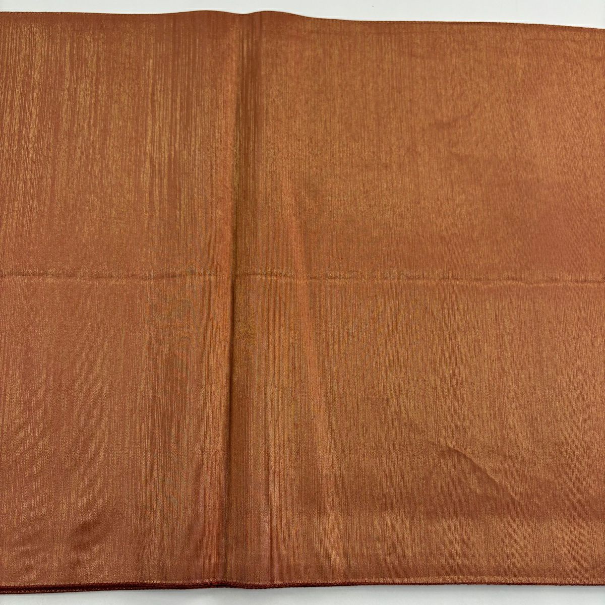 【美品】 袋帶 秀品級 文字文 幾何學圖案 茜色 大鼓圖案 純蠶絲