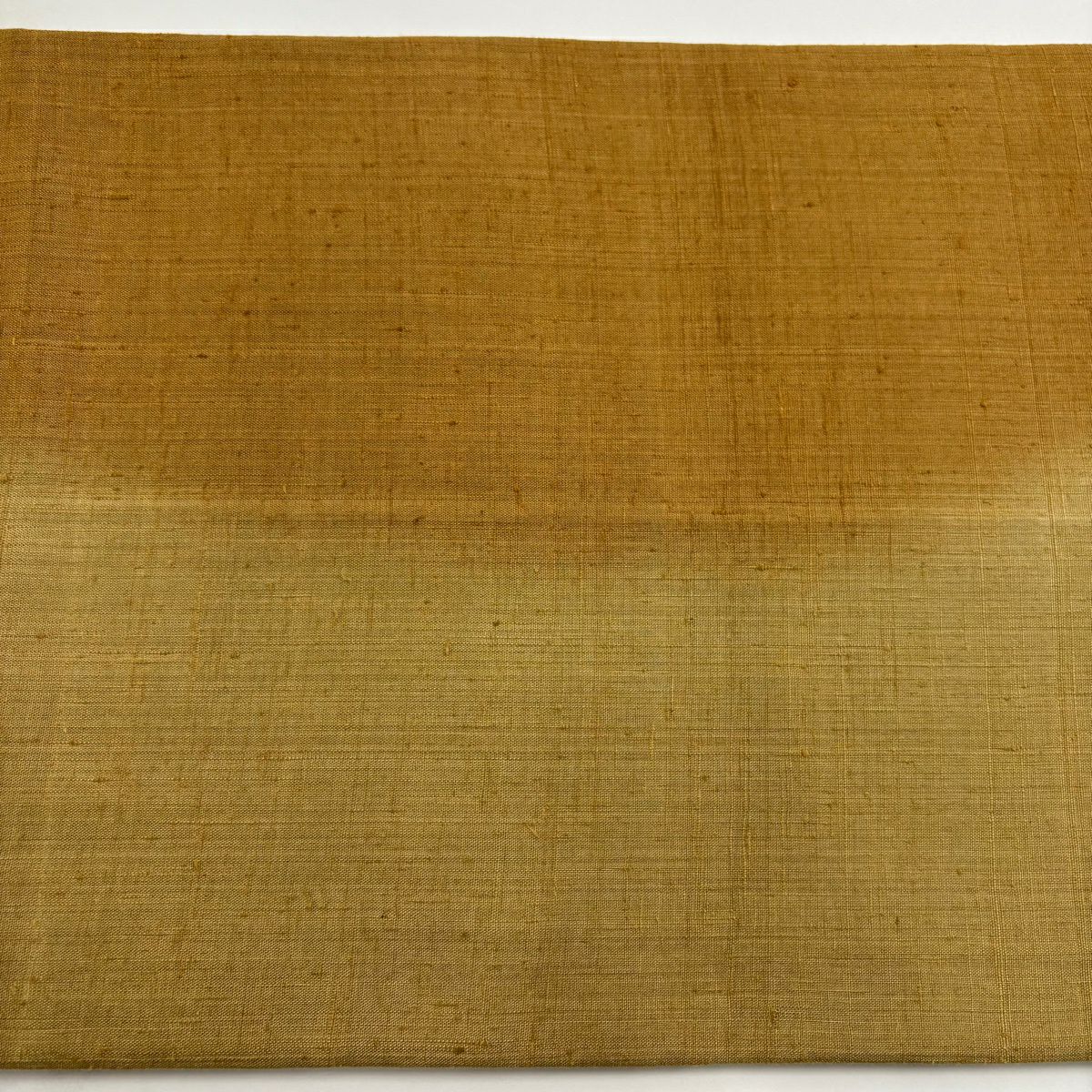 【美品】 袋帶 秀品級 關西仕立 紬織織 草花紋紋 雲文 汕頭刺繡 黃土 深色 お太鼓柄 純蠶絲