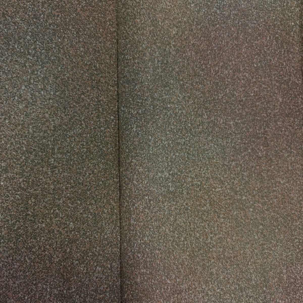 【美品】 小紋 身長159.5cm 袖長65.5cm M 雙層 落款あり 幾何學 縮緬 紅茶 純蠶絲 優品級 一つ紋