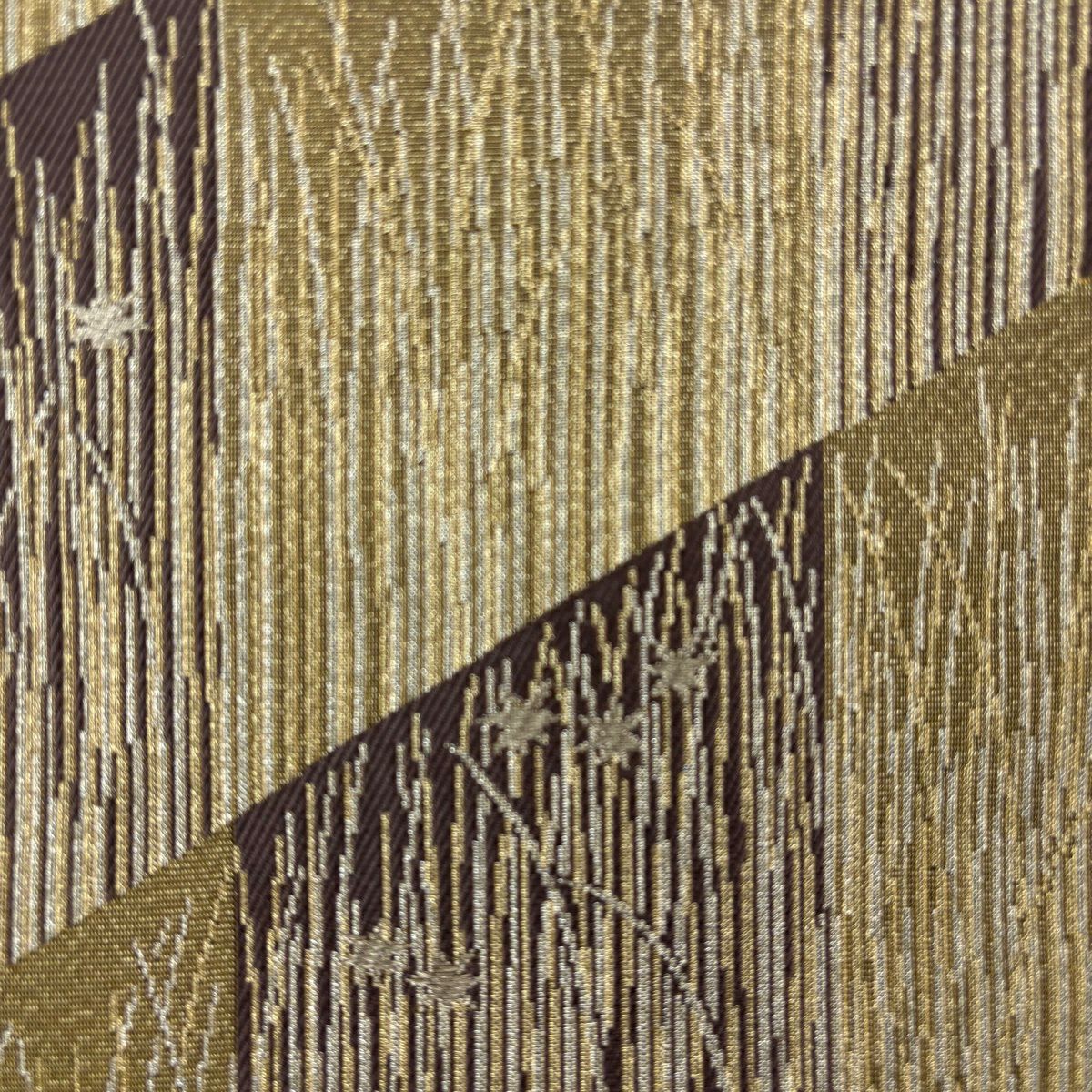 【美品】訪問服 身長163cm 袖長66.5cm M 雙層 大脇一心 袋帶套裝 落款あり 辻花染 蝶 絞染 黃土色 純蠶絲 名品級