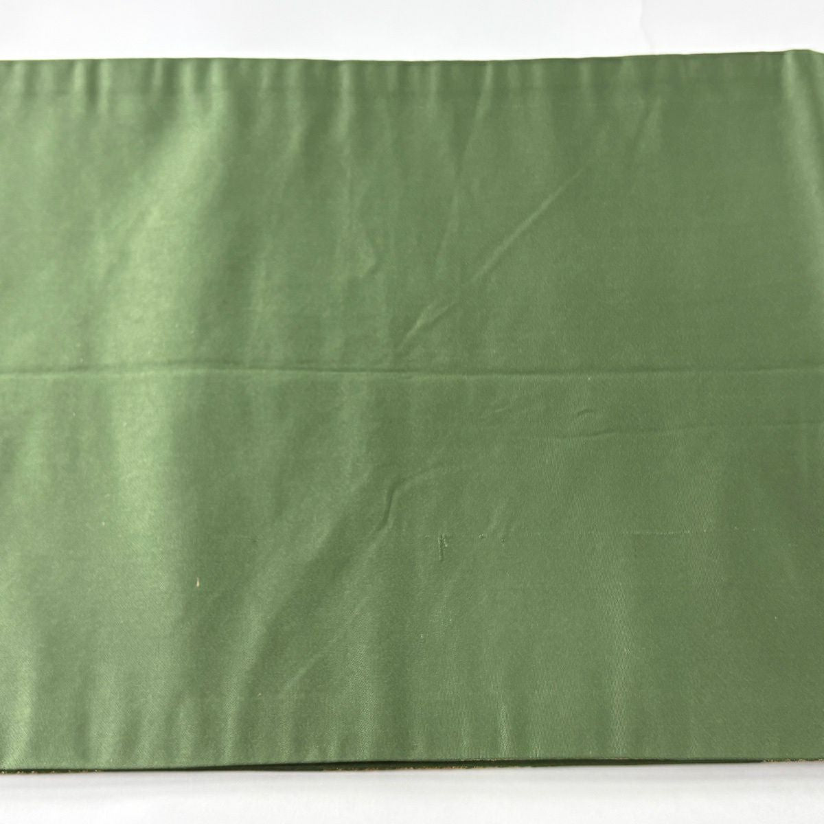 【美品】 袋帶 名古屋帶 秀品級 楓 短冊 金金箔 綠 純蠶絲