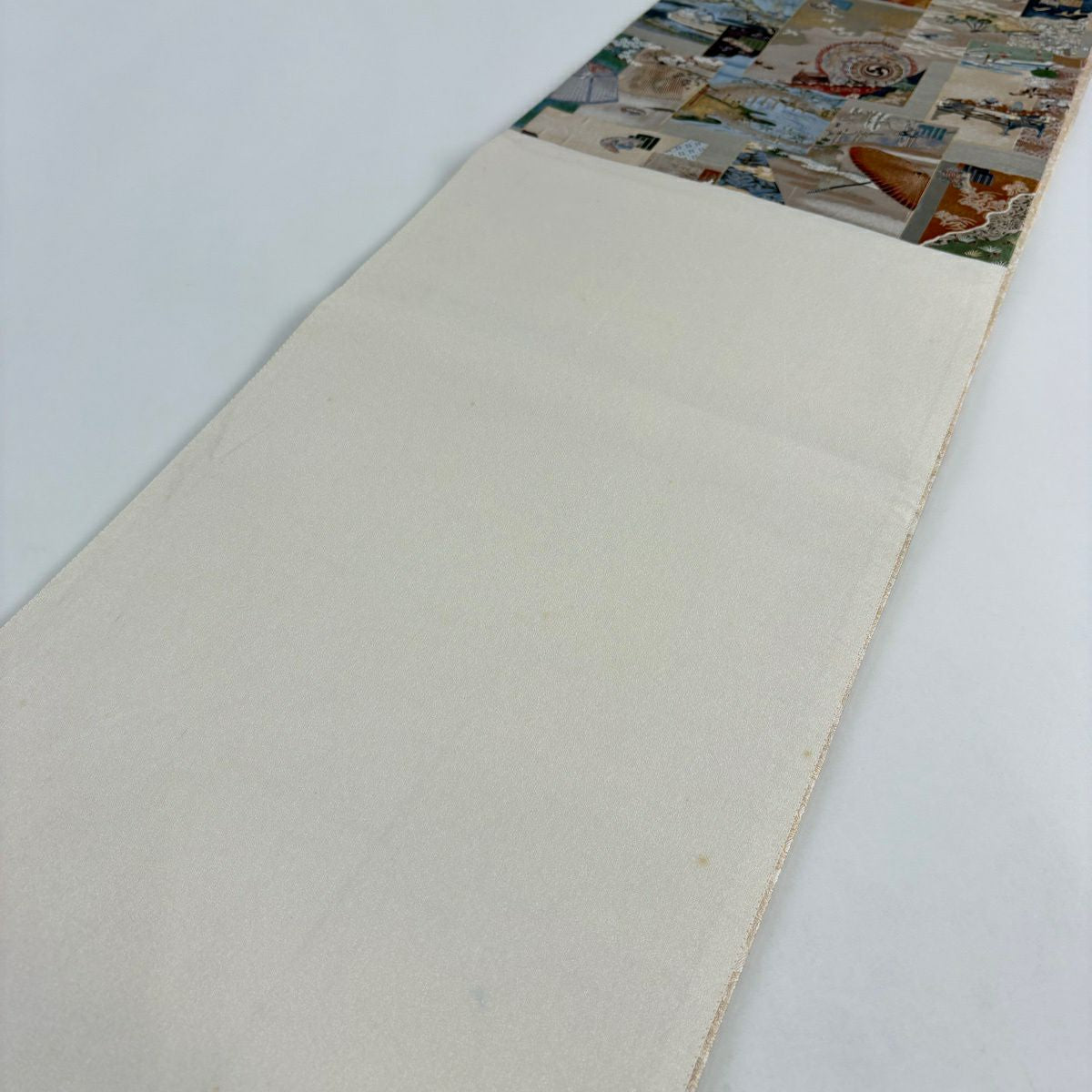 袋帶 秀品級 色紙 幾帳 金絲 金金箔 薄小豆 六通 純蠶絲